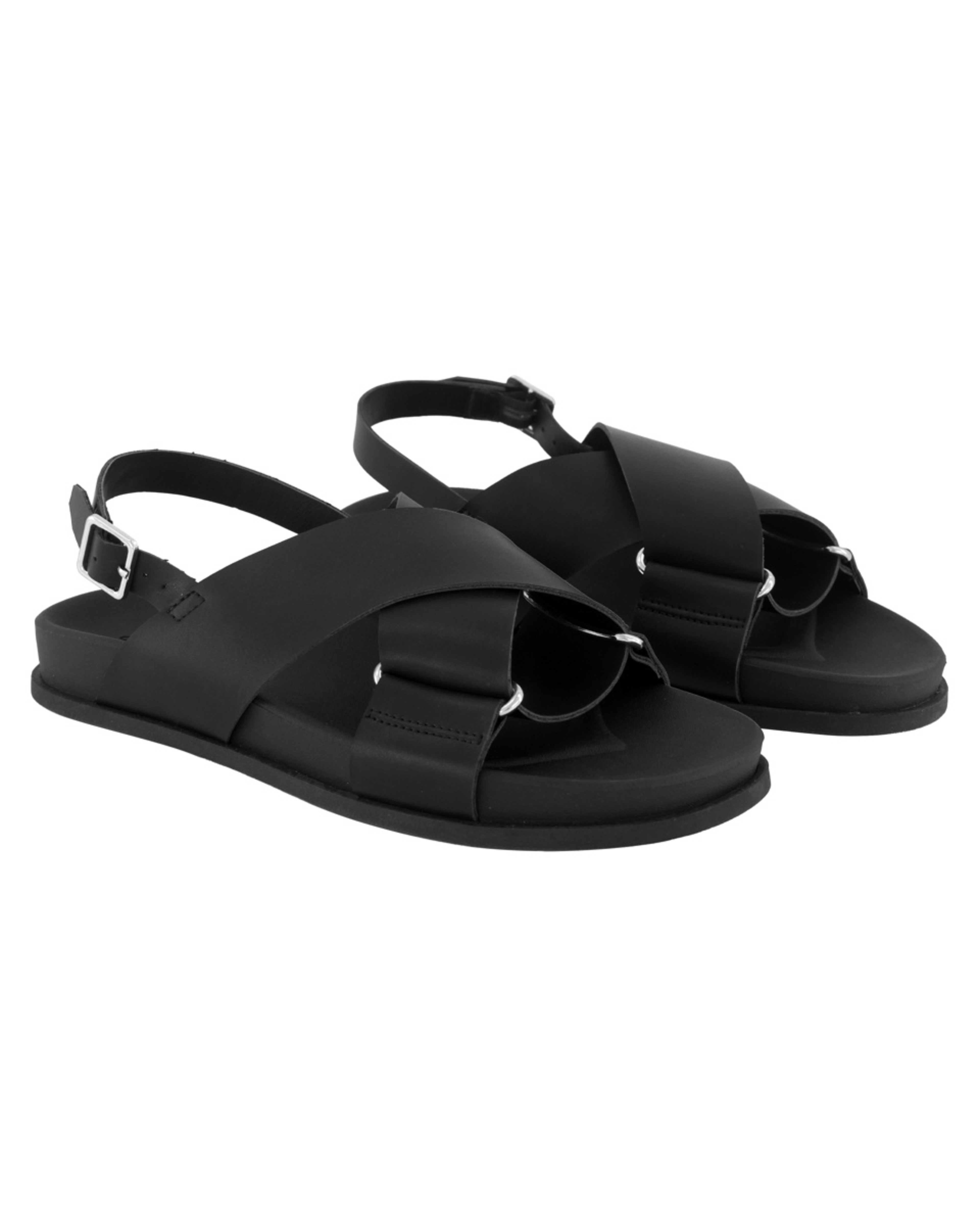 2 Crossover Comfort Sandals BLACK, 2 of 3