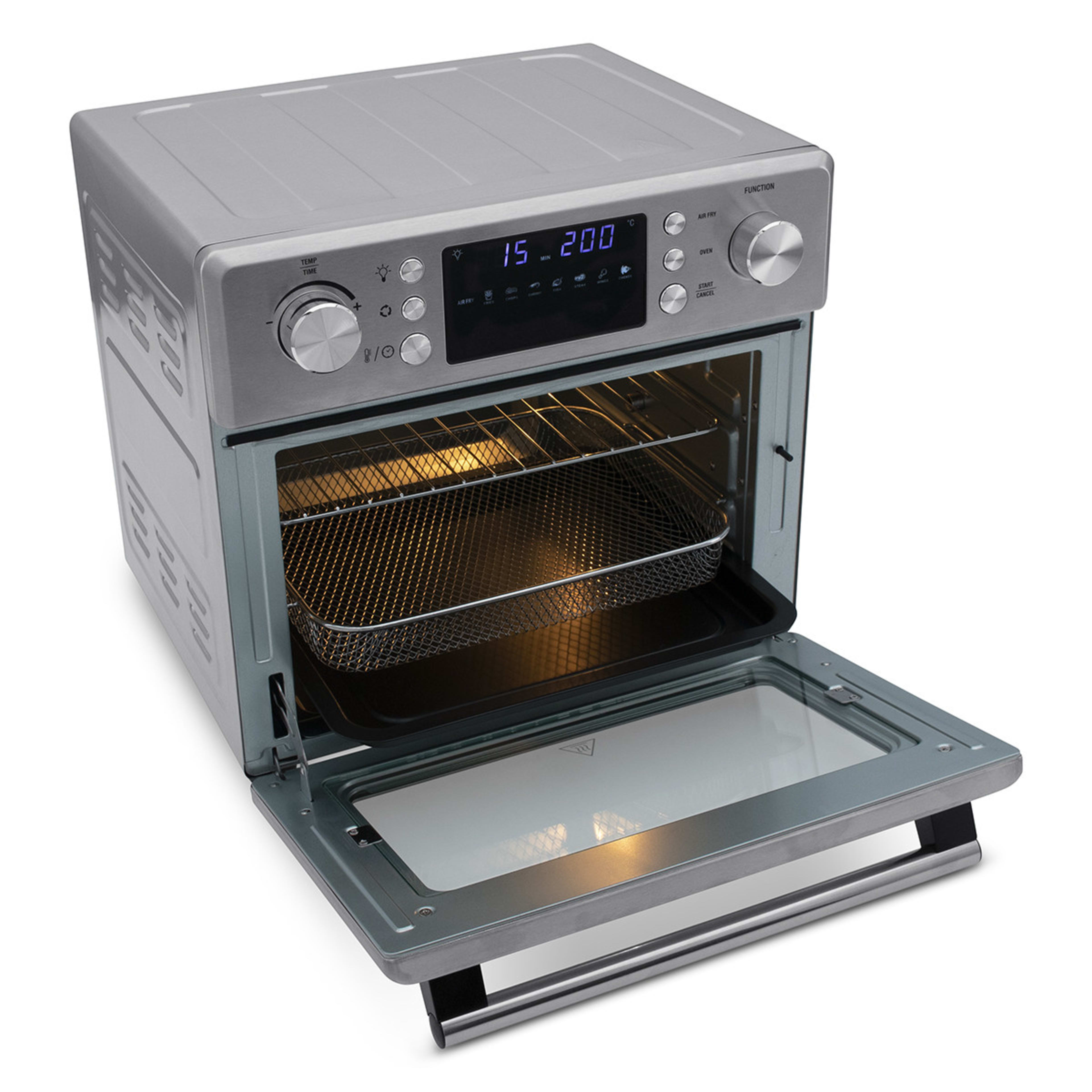 25L Air Fryer and Oven Silver Kmart