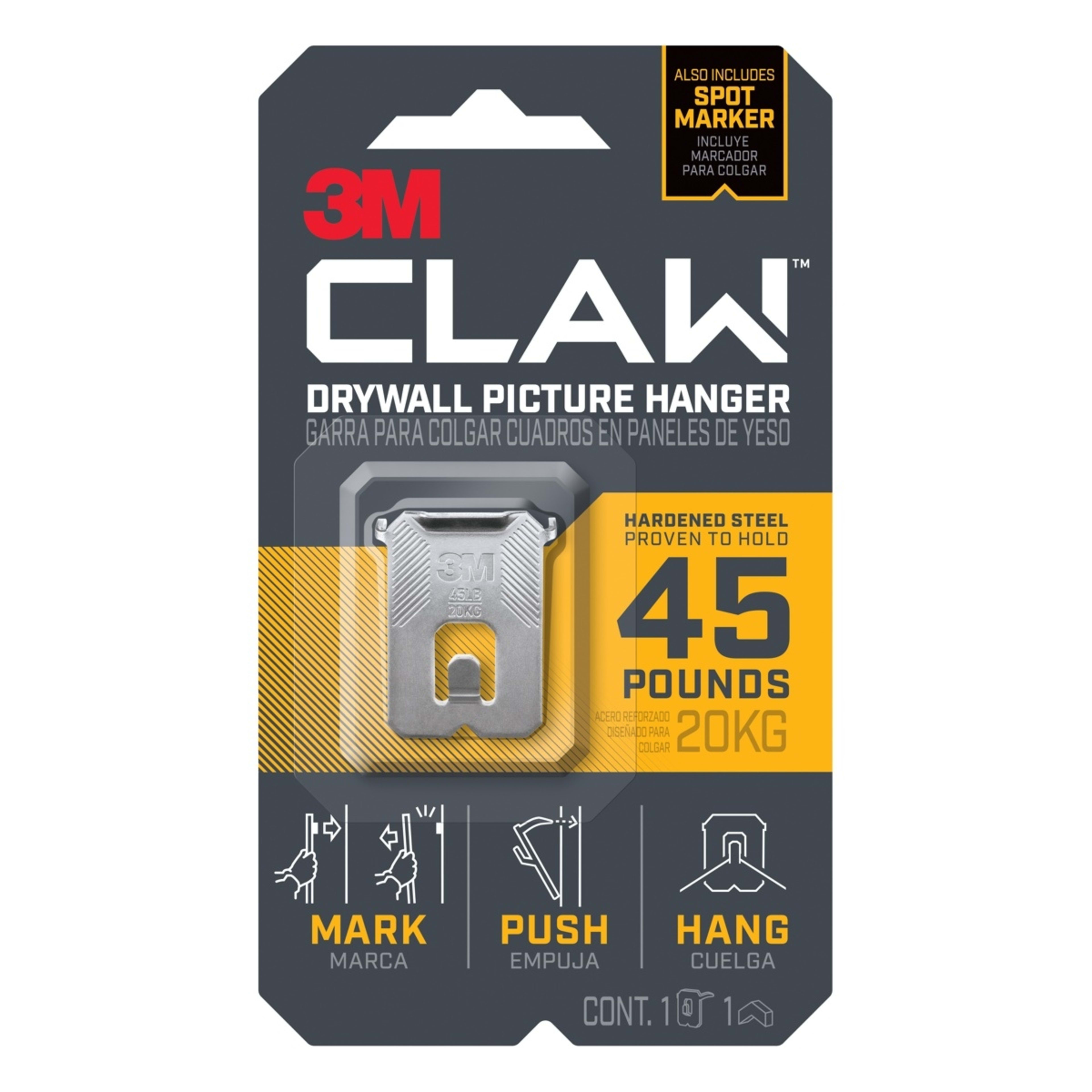 1 3m Claw Drywall Picture Hanger