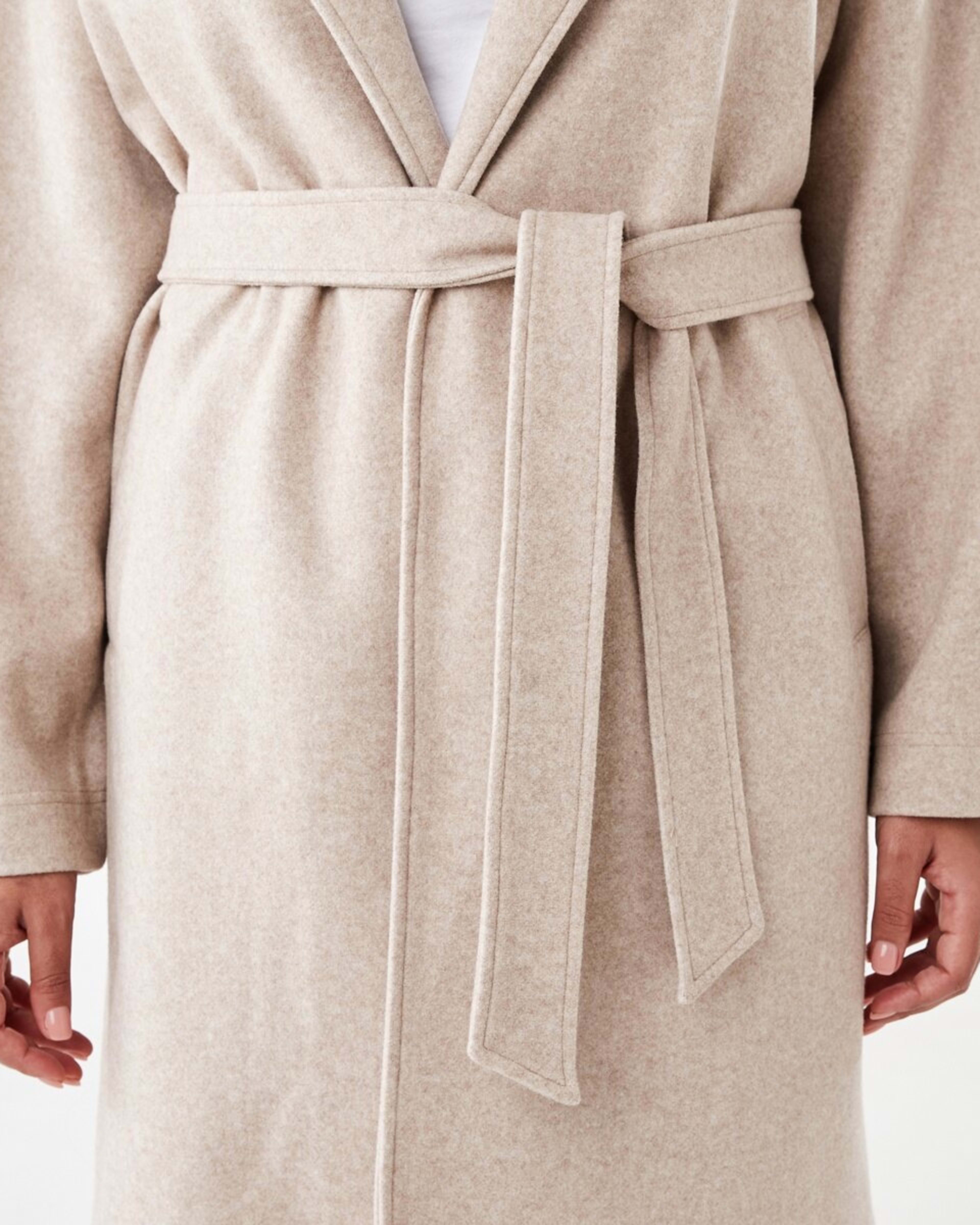 7 Oversized Coat with Belt Loml Marle, 7 of 9