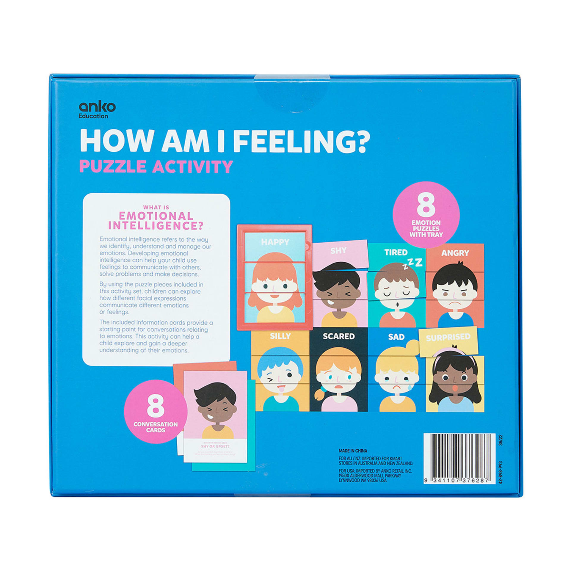 How Am I Feeling? Puzzle Activity Kmart