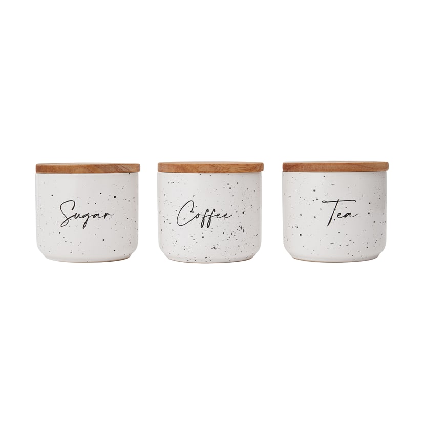 Set of 3 Speckled Canisters Kmart