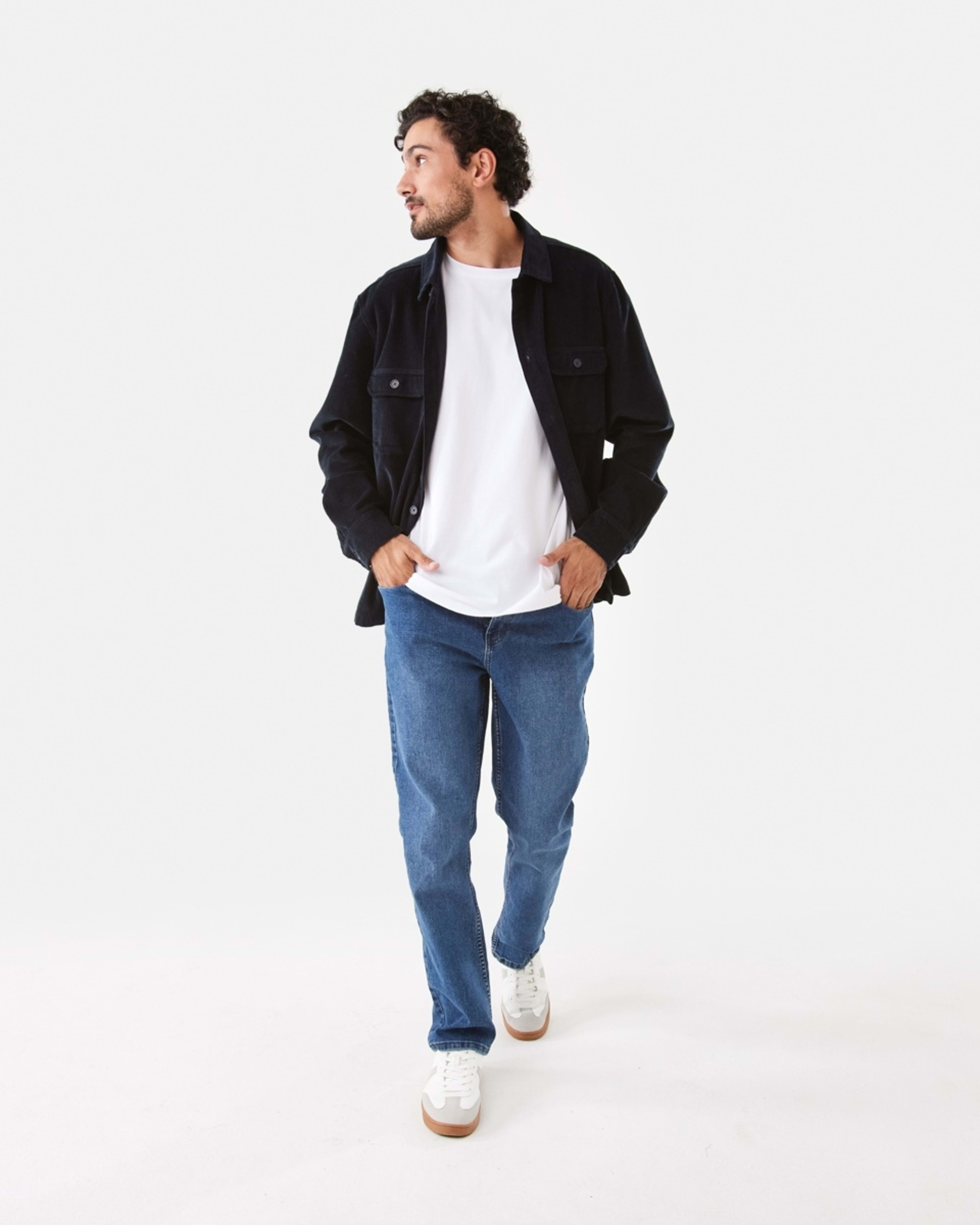 2 Long Sleeve Corduroy Overshirt Sky Cptn, 2 of 8