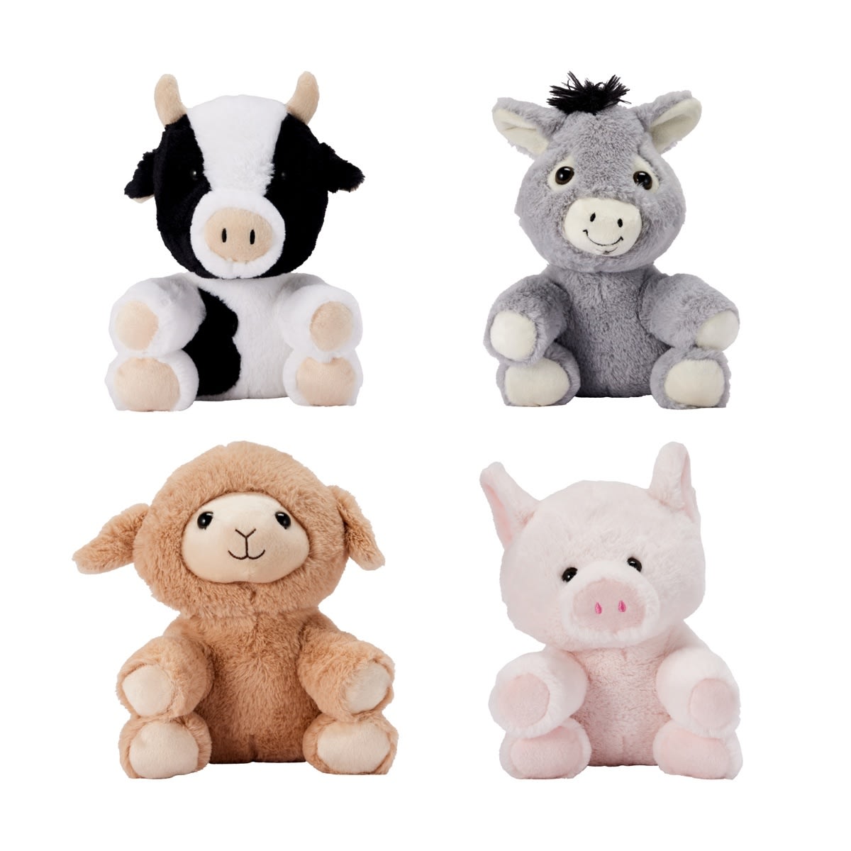 Soft Faux Fur Farm Animal Assorted Kmart