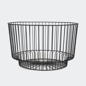 Round Wire Basket - Black - Kmart