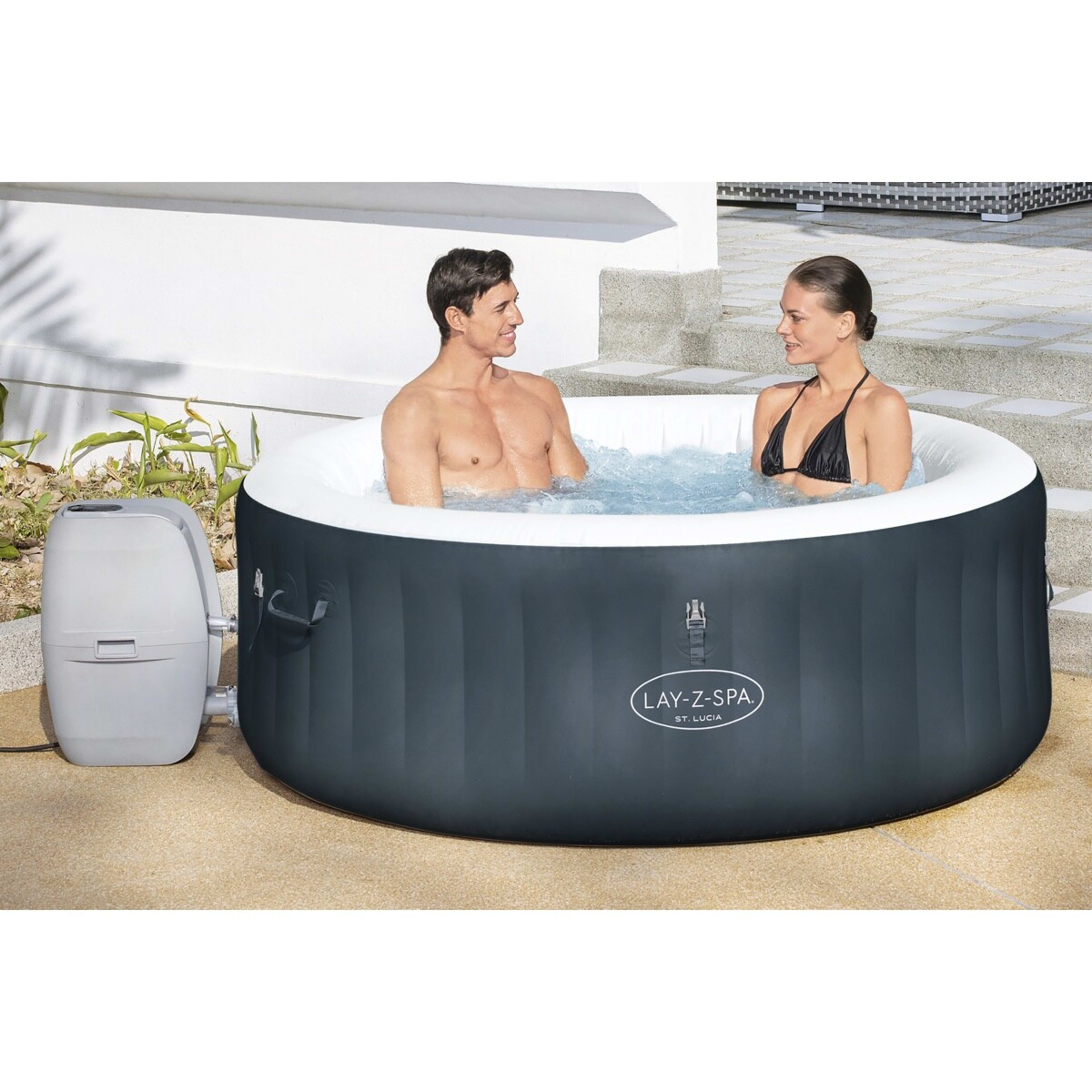 3 Bestway Lay-Z-Spa St. Lucia Inflatable Portable Spa, 3 of 7