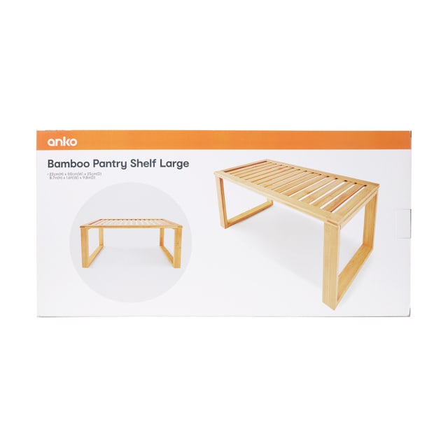 Bamboo Pantry Shelf Large Kmart