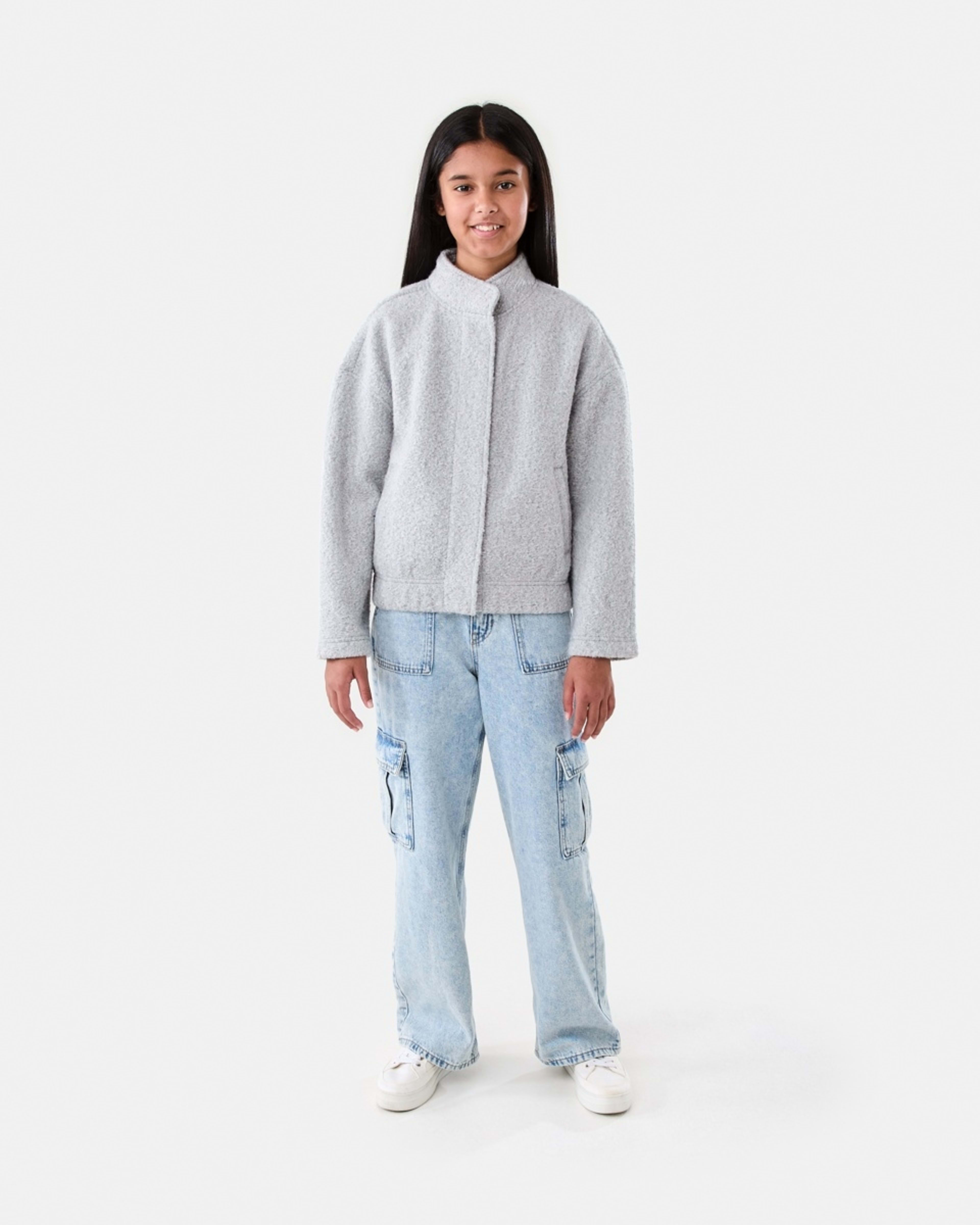 7 Melton Jacket Fleece Gry, 7 of 8
