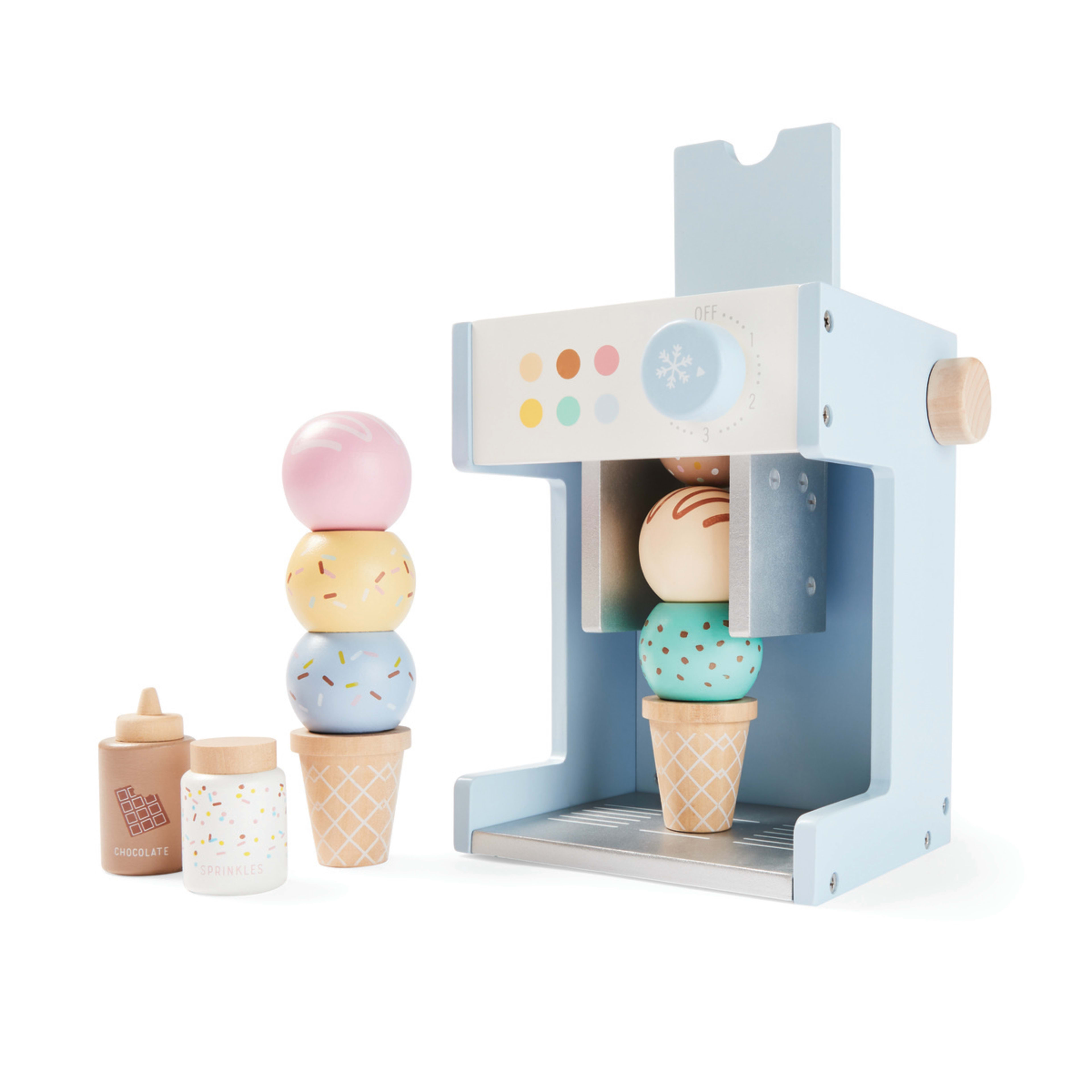 11 Piece Wooden Ice Cream Machine Kmart