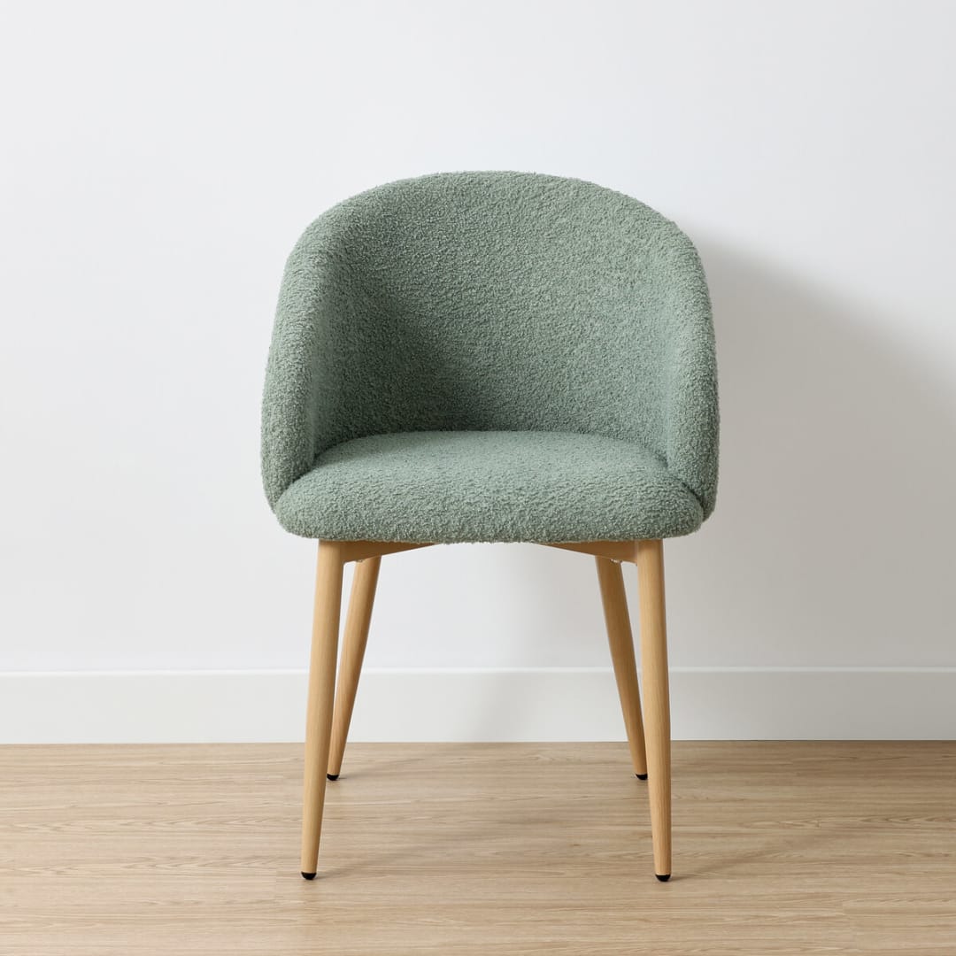 Noah Boucle Chair - Sage - Kmart