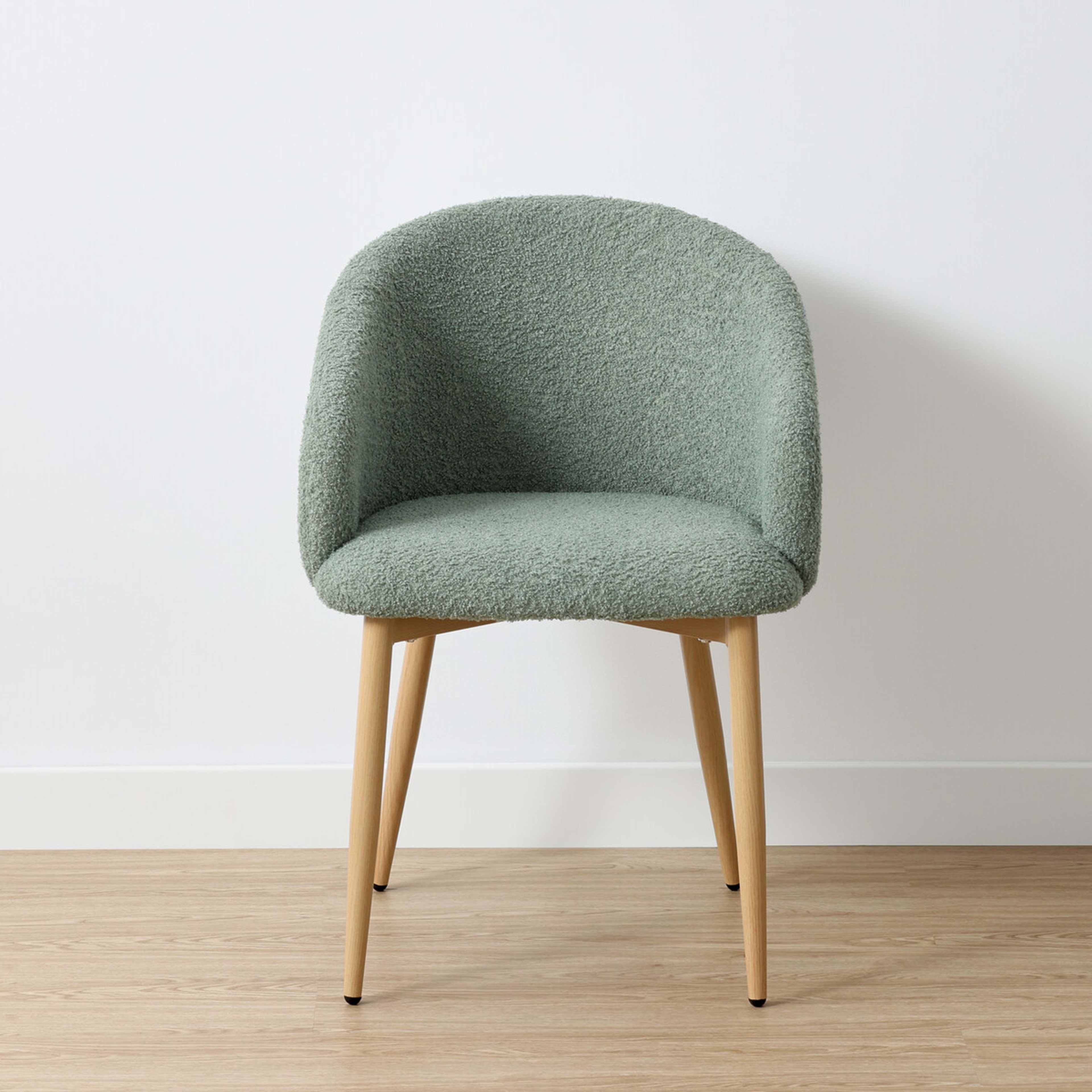 2 Noah Boucle Chair - Sage, 2 of 10