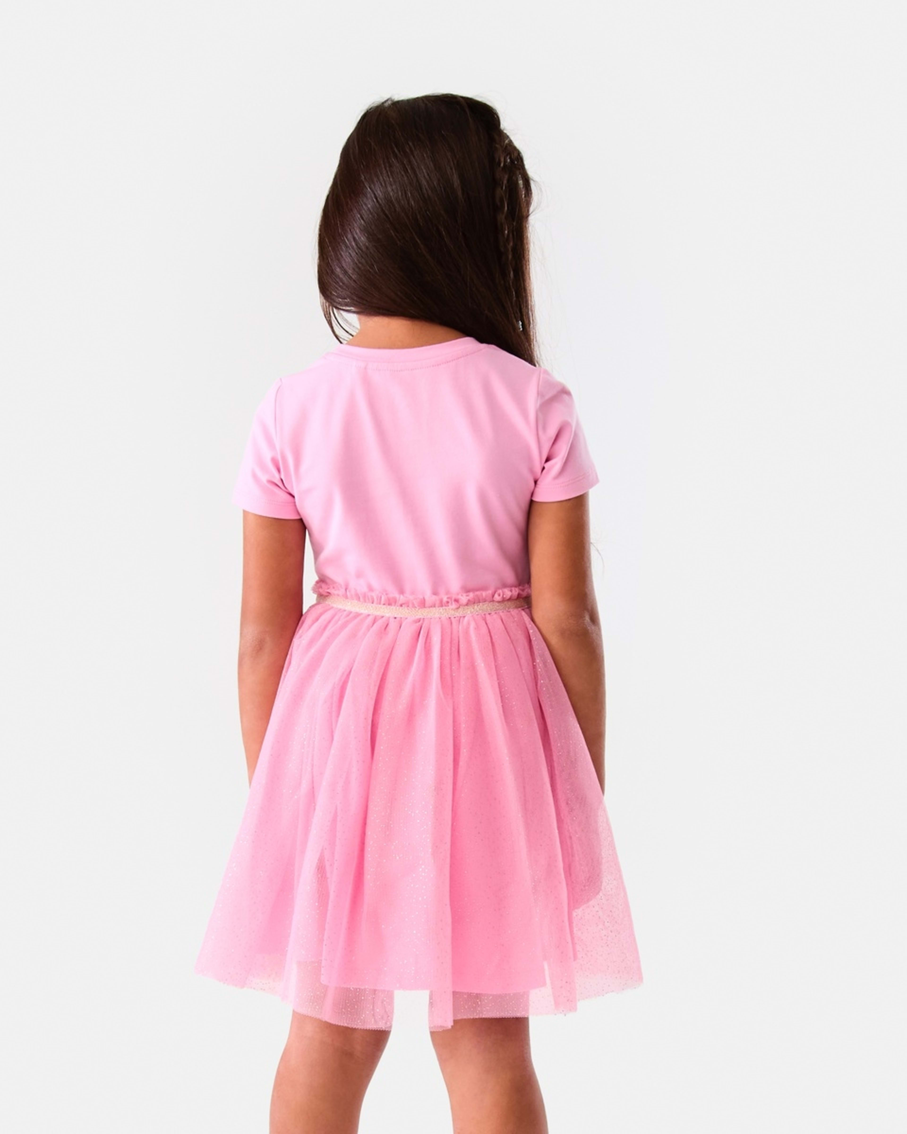 2 Short Sleeve Tutu Dress Pnk Unicrn, 2 of 9