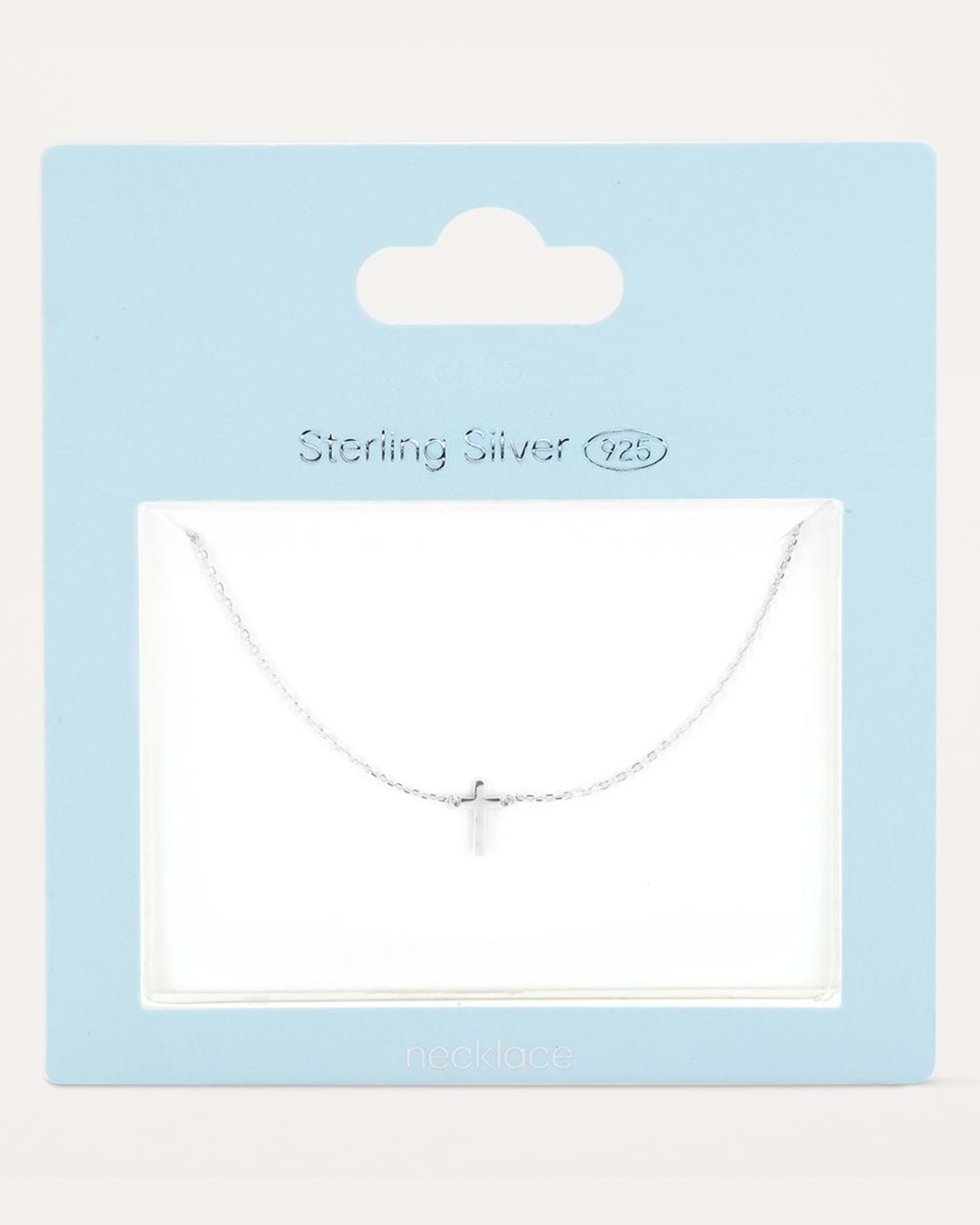 4 Sterling Silver Cross Necklace Silver, 4 of 4