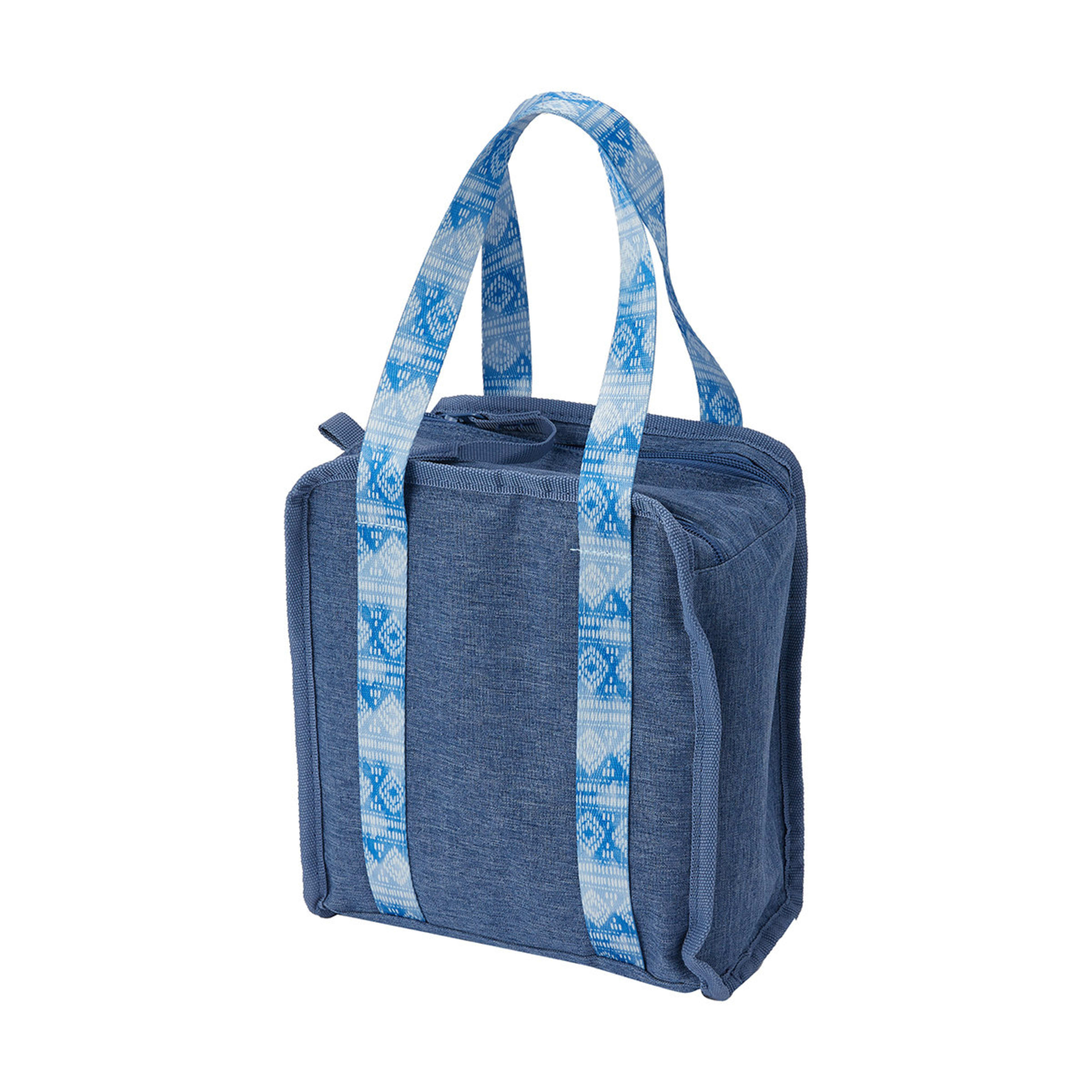 Blue Geo Insulated Lunch Tote Kmart