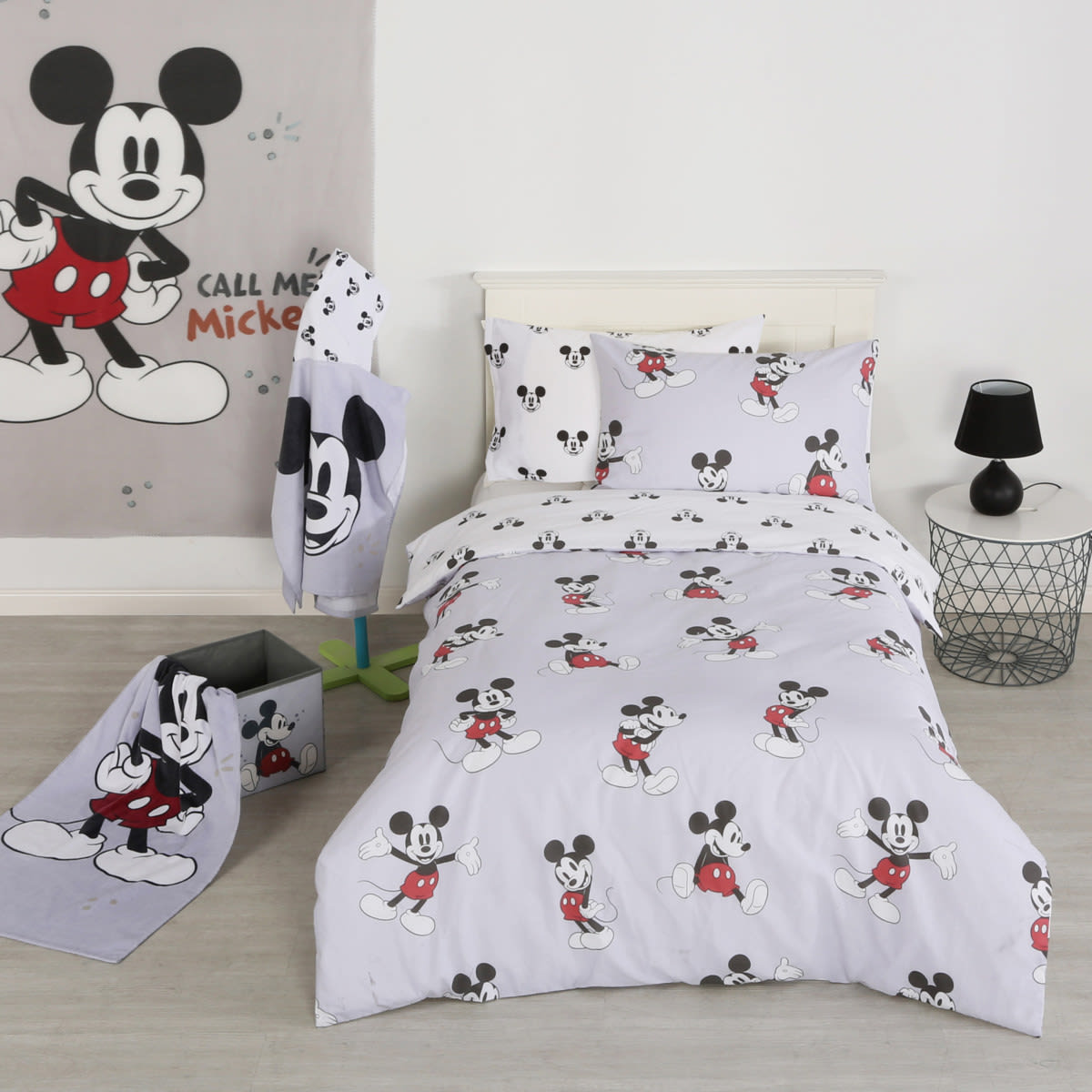 Mickey Mouse Quilt Cover Set - Single Bed - Kmart