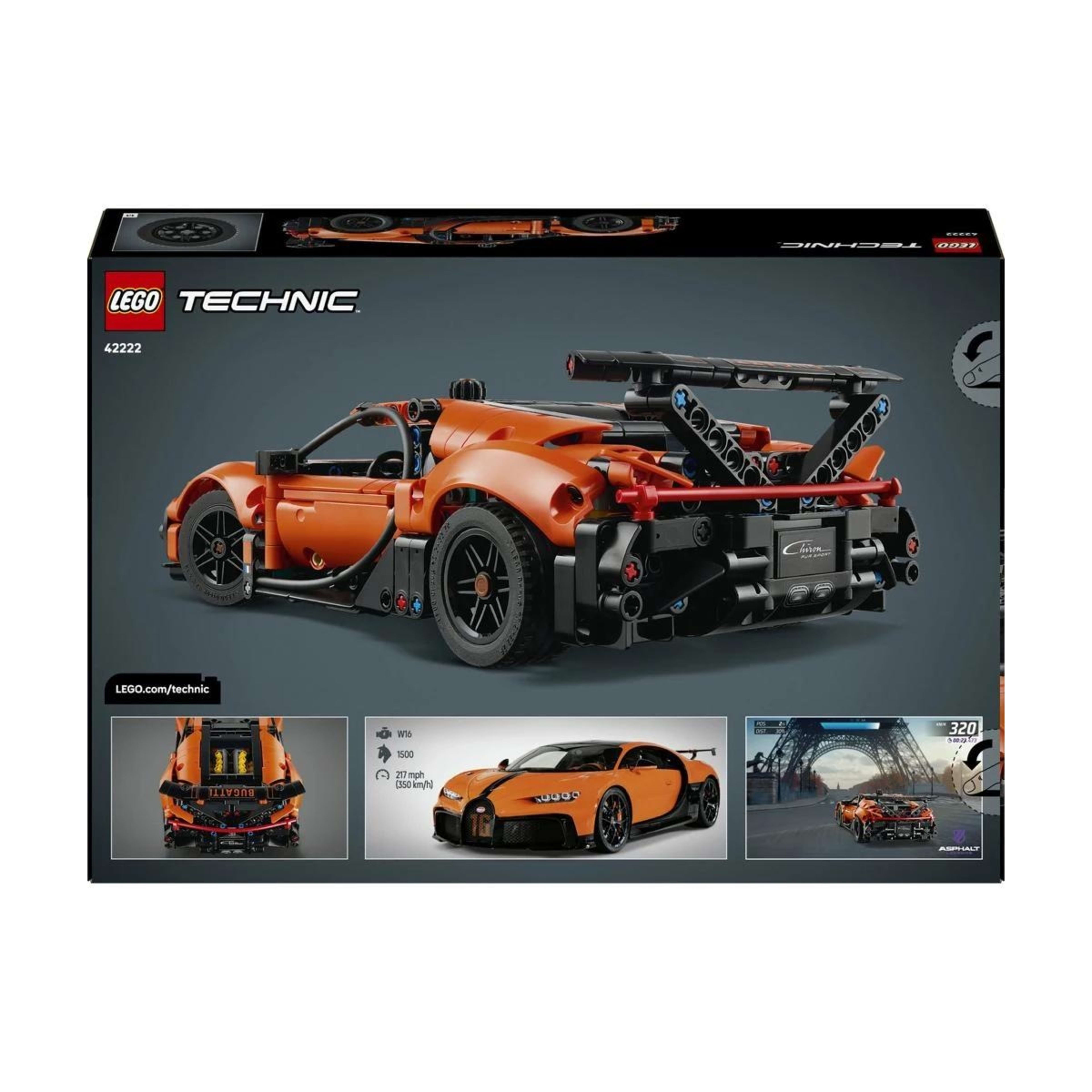10 LEGO Technic Bugatti Chiron Pur Sport Hypercar 42222, 10 of 10