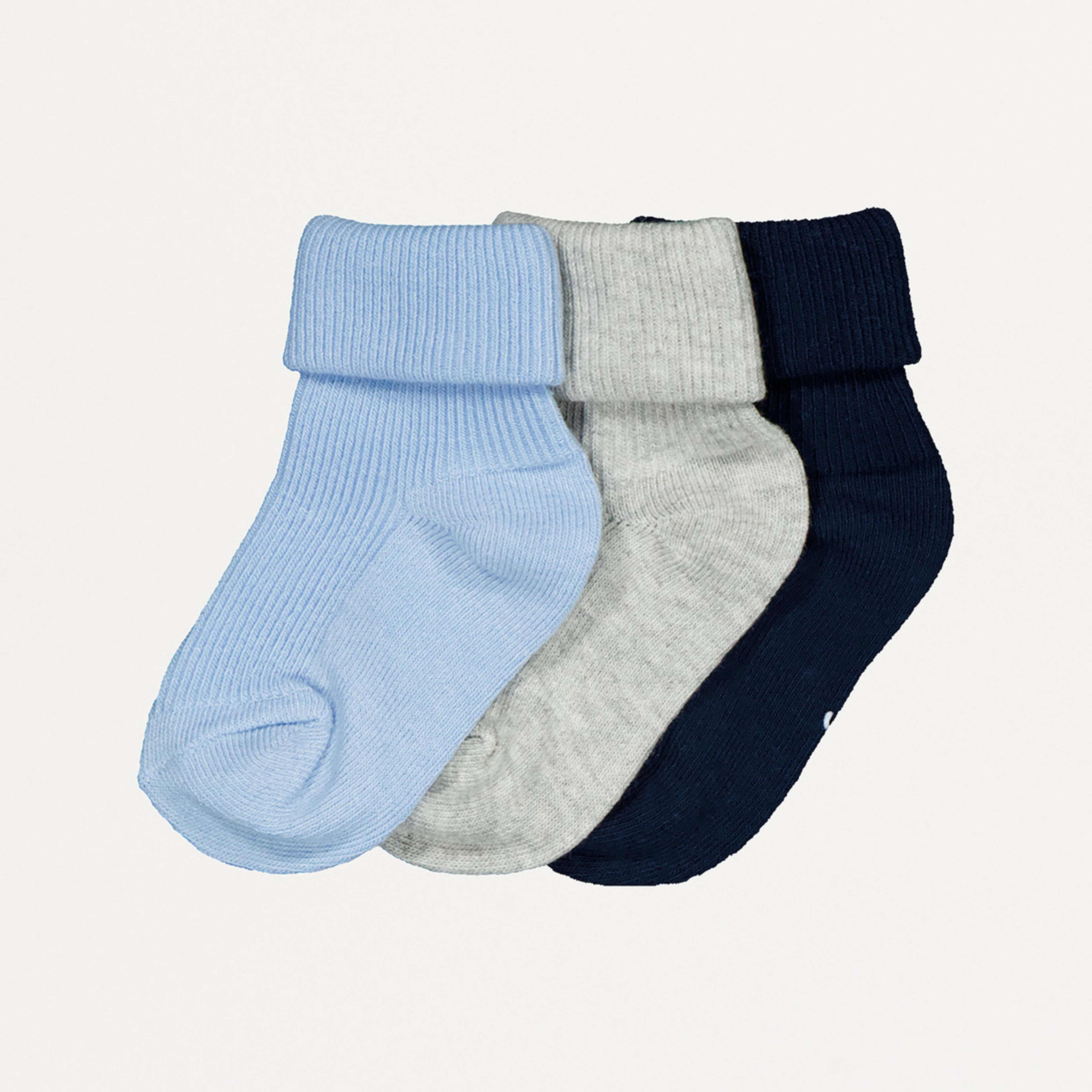 1 3 Pack Everyday Socks Tiny Toes Blue, 1 of 3