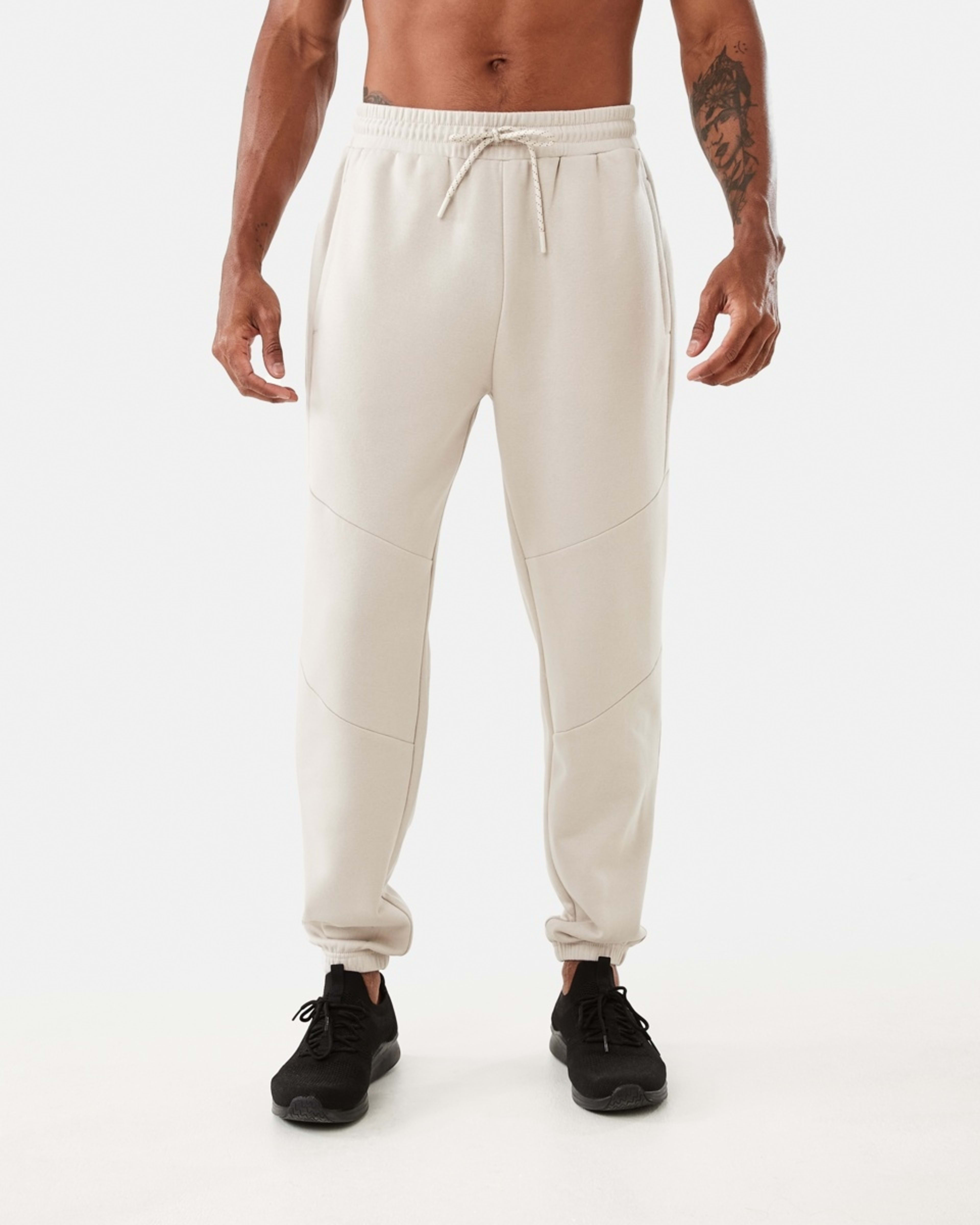 1 Active Mens Panel Trackpants SILVER LINING