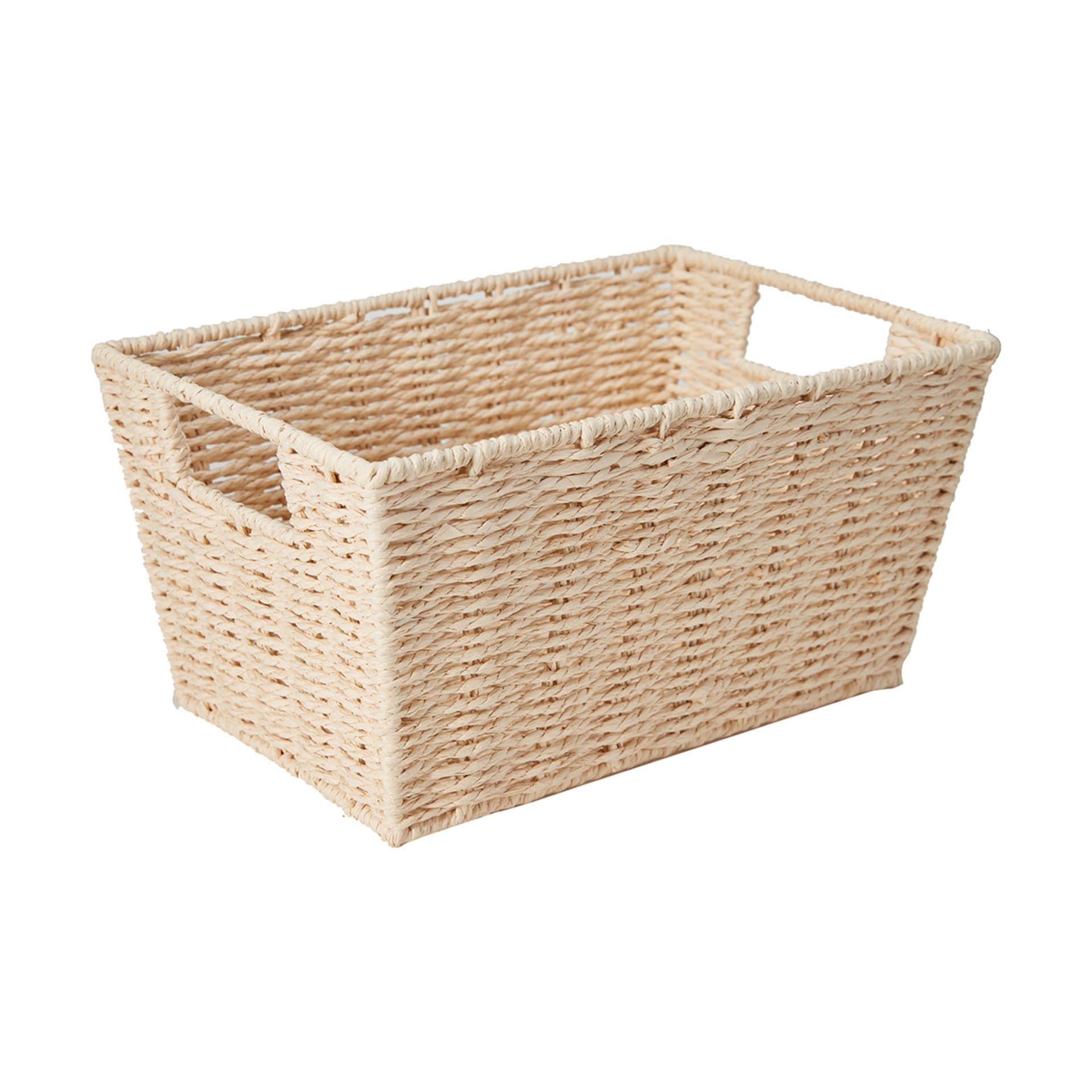 Rectangle Tapered Paper Rope Basket Natural Kmart