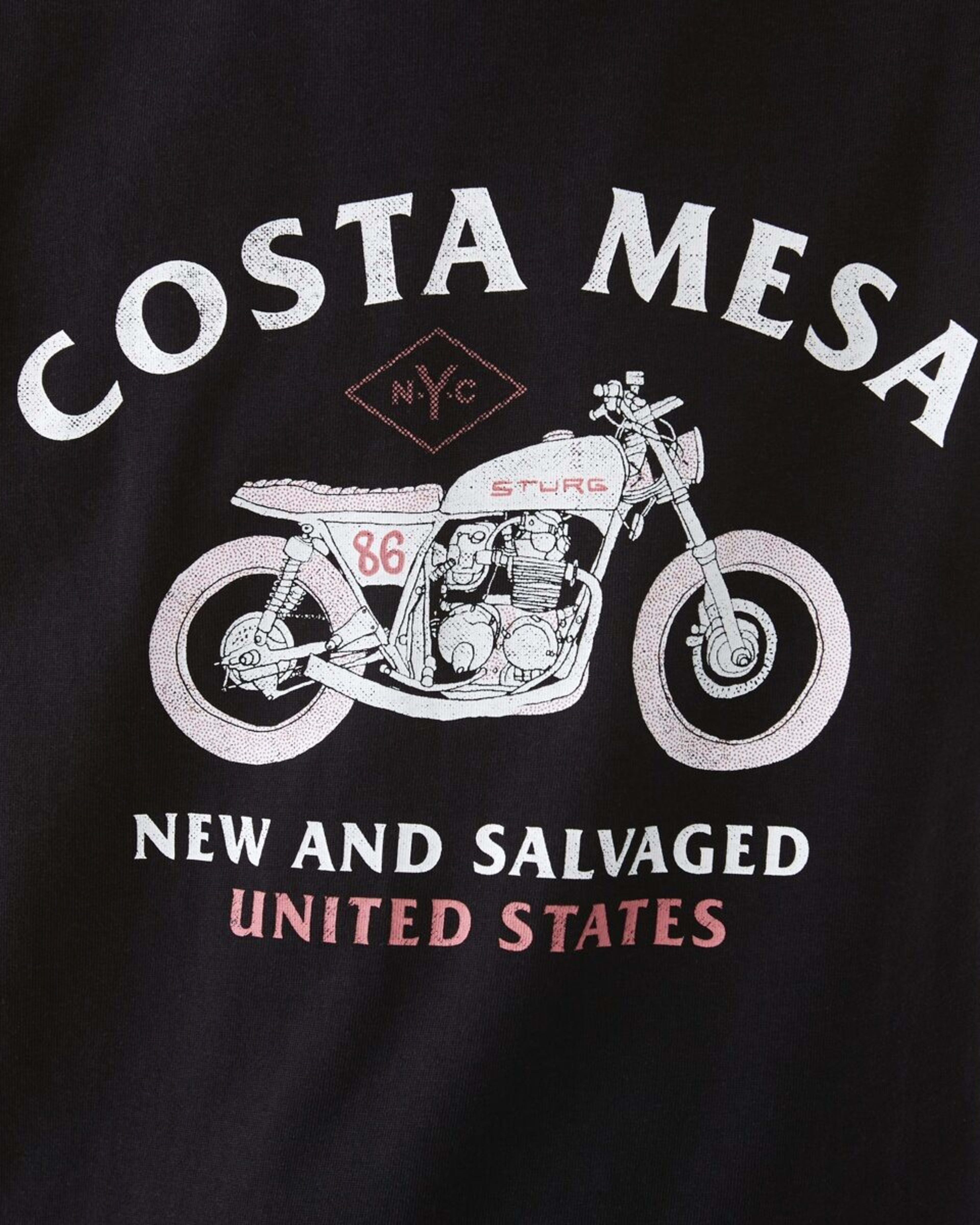 4 Short Sleeve Print T-shirt Black Moto, 4 of 8