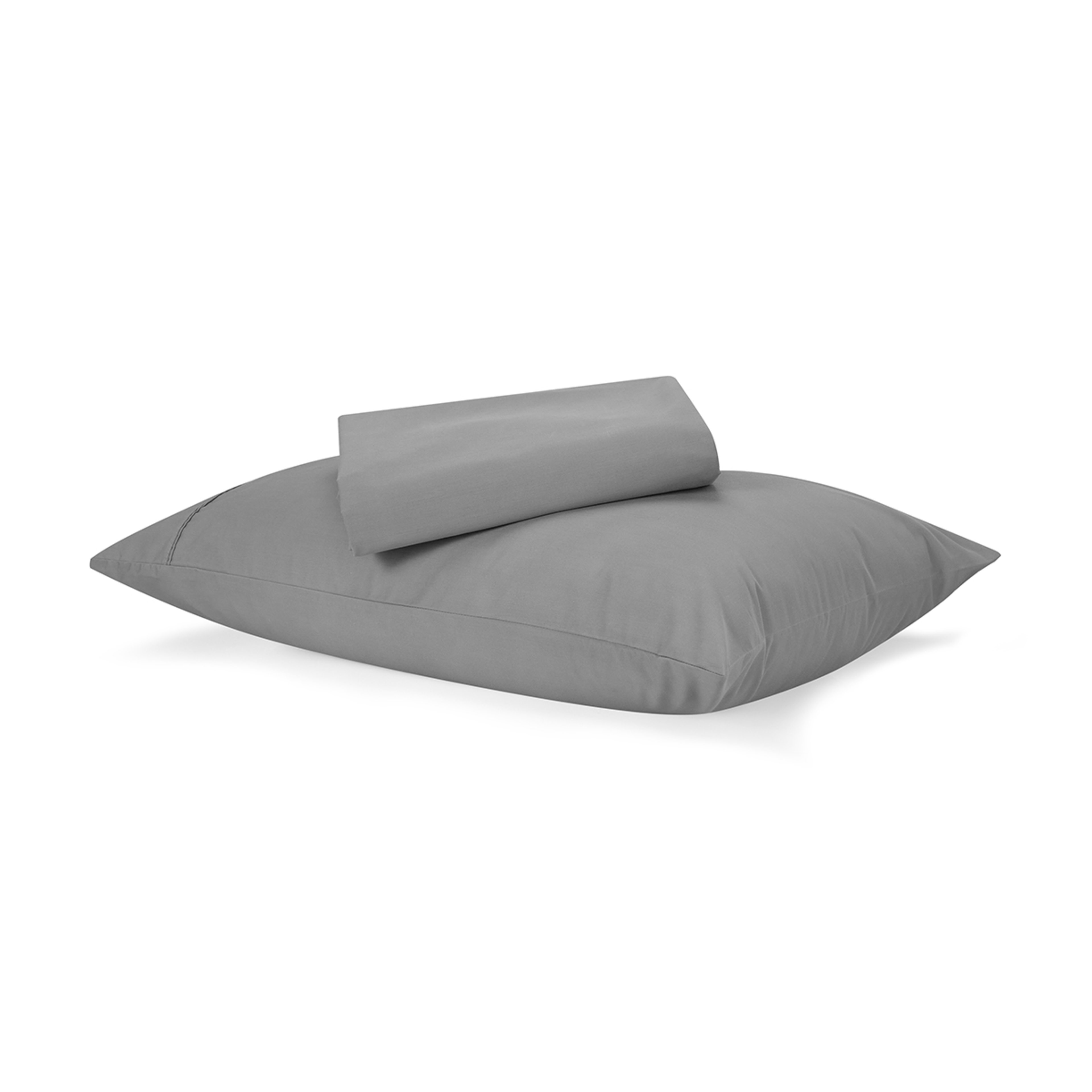 250 Thread Count Cotton Rich Sheet Set - Grey, Single Bed - Kmart