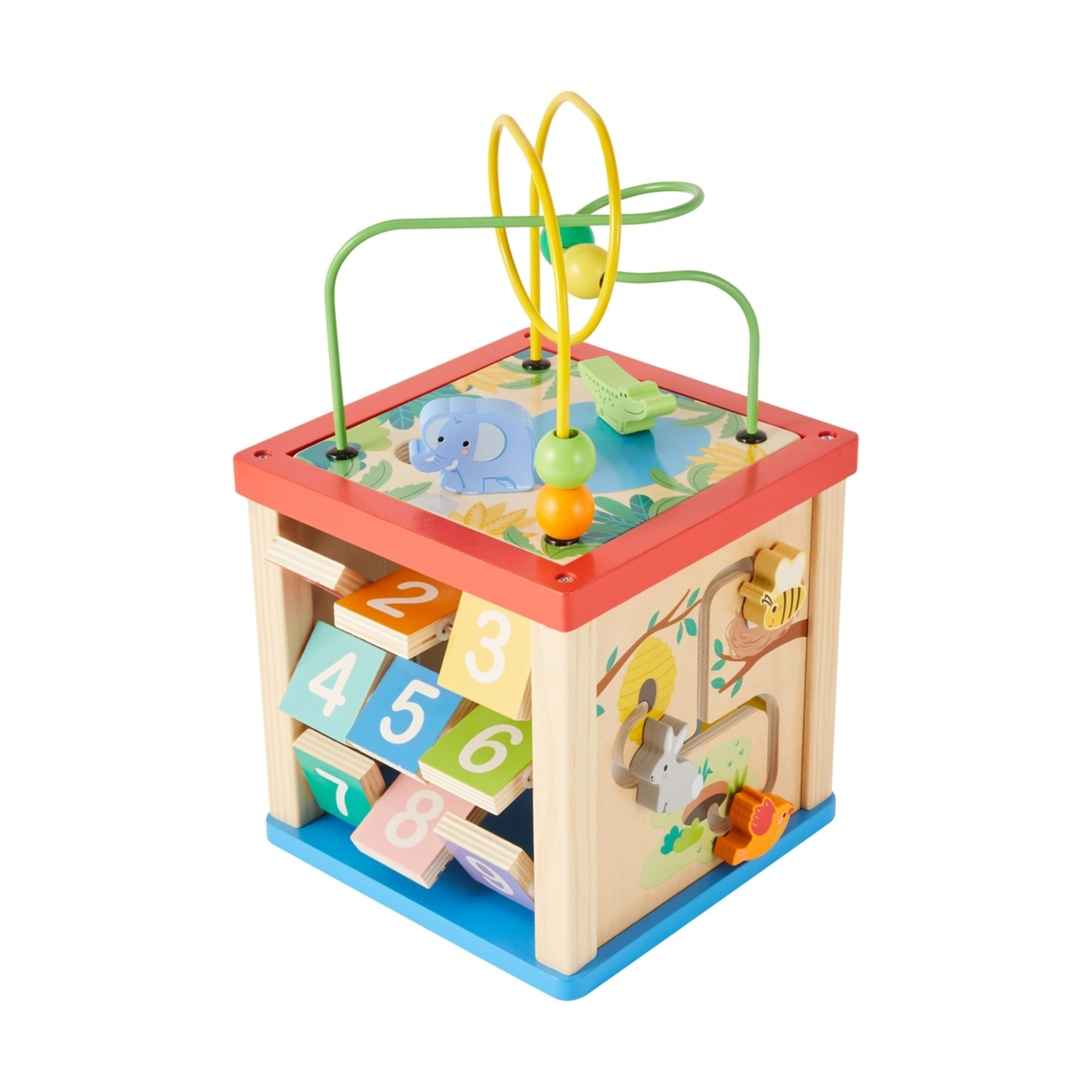 1 Wooden Activity Cube