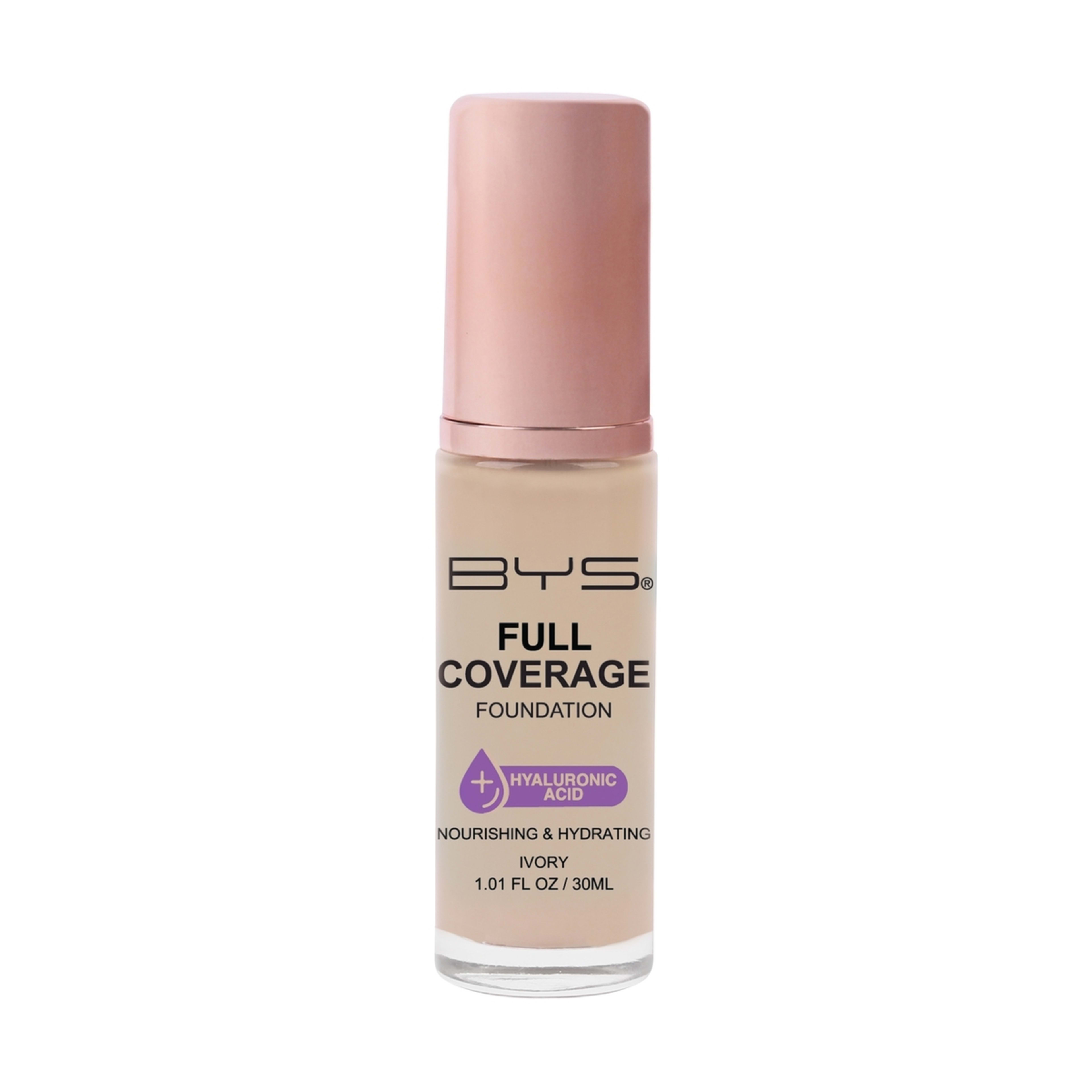 1 BYS Full Coverage Foundation - 30ml, Ivory