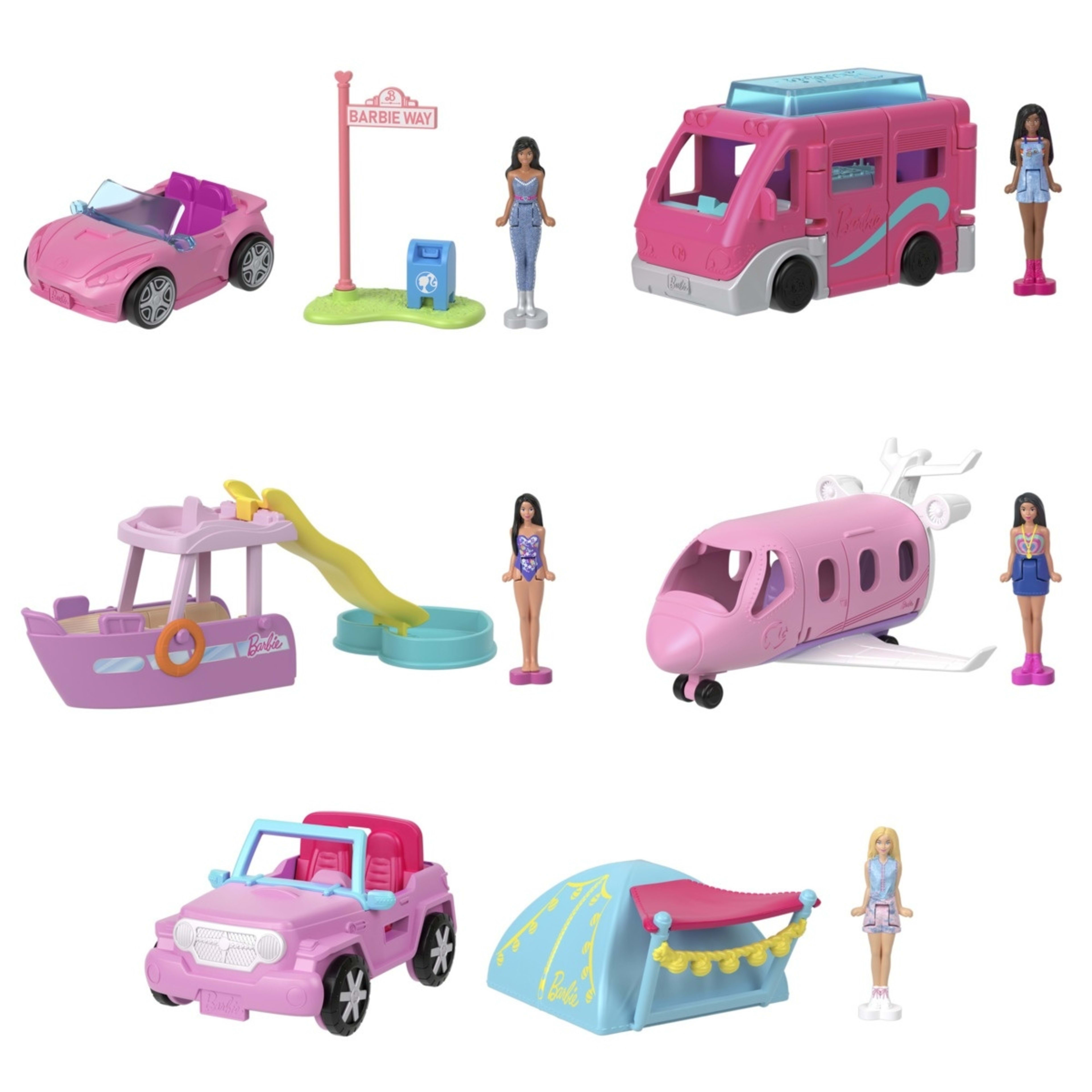 2 Mini BarbieLand Doll & Vehicle Set - Assorted, 2 of 6