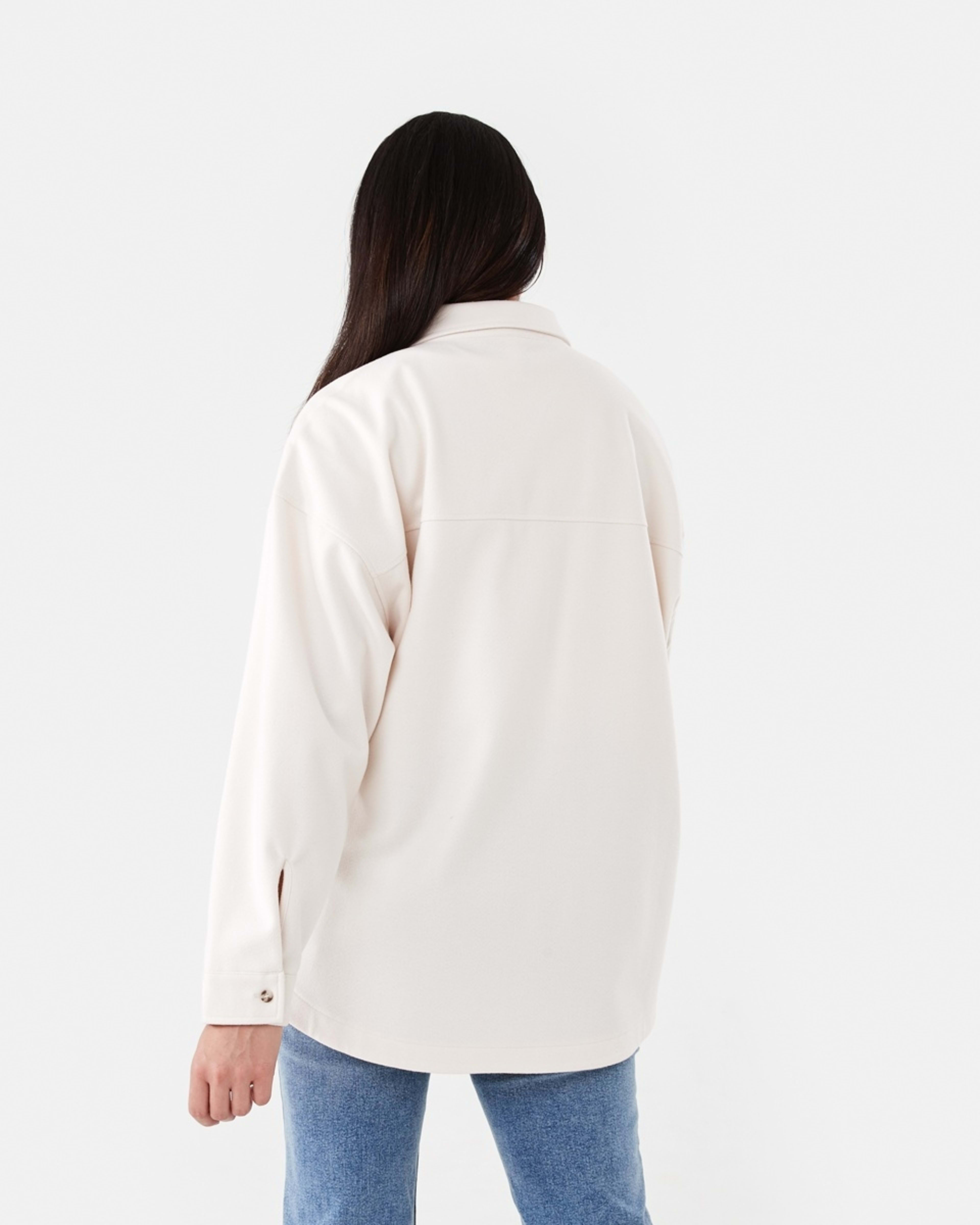 4 Long Sleeve Soft Touch Shirt Ecru, 4 of 8