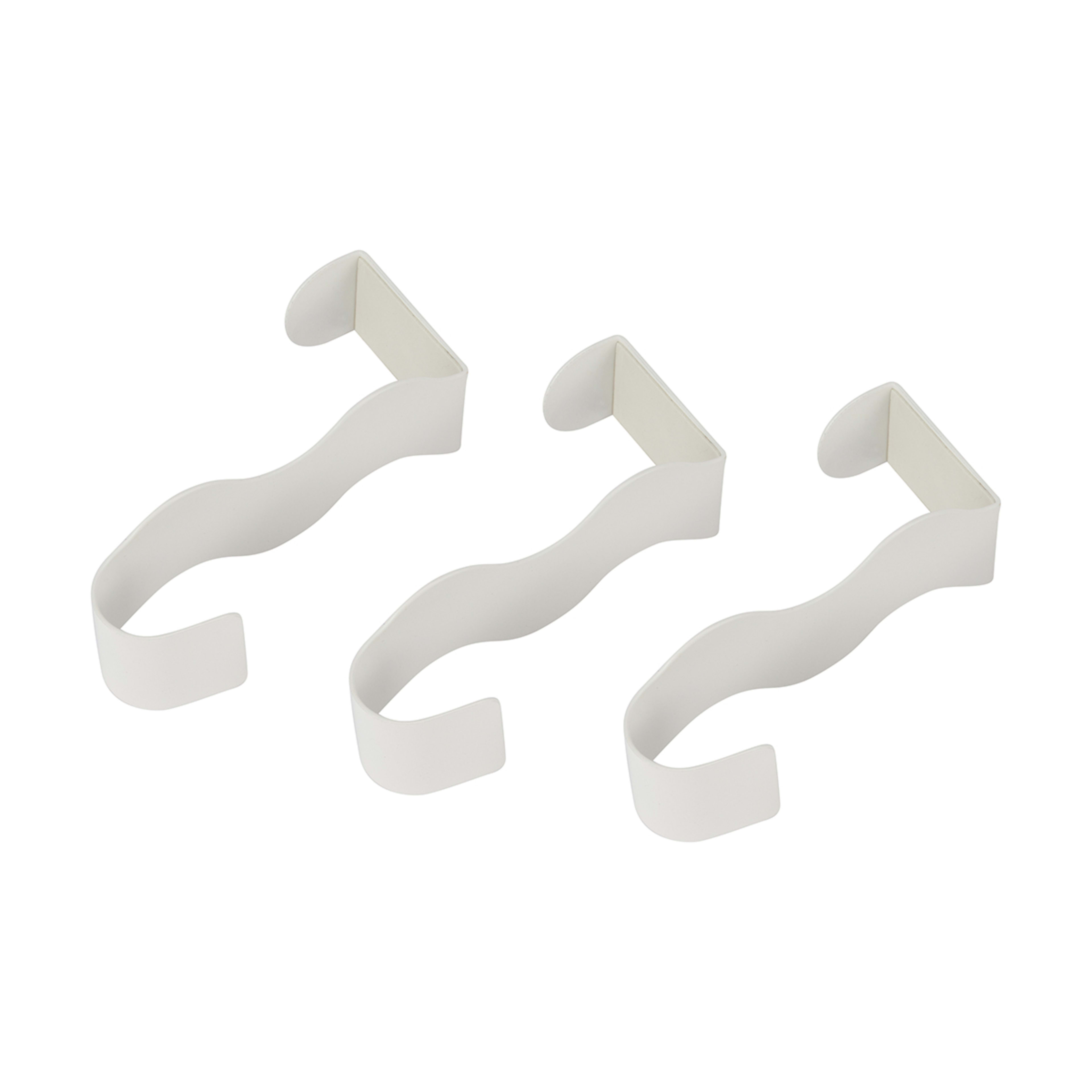 2 3 Pack Wavy Over the Door Hooks, 2 of 6