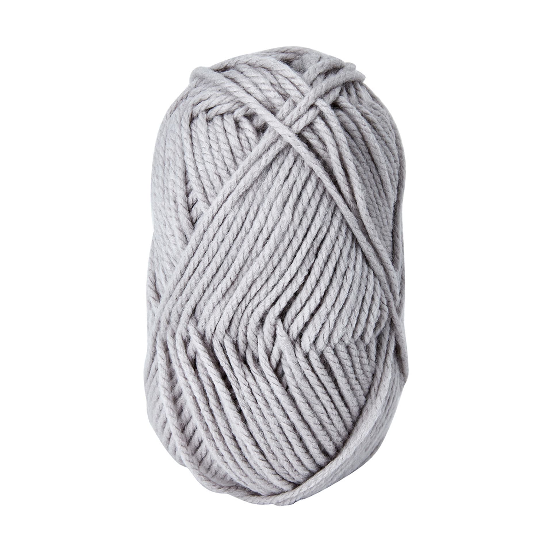12 Ply Chunky Acrylic Yarn - Grey - Kmart