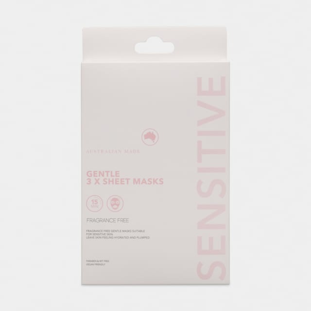 3 Pack Sensitive Gentle Sheet Masks Kmart