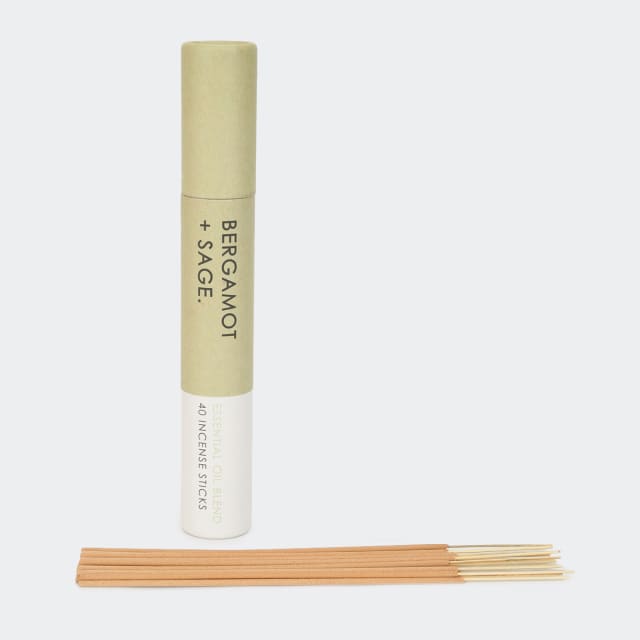 40 Pack Bergamot and Sage Essential Oil Blend Incense Sticks Kmart