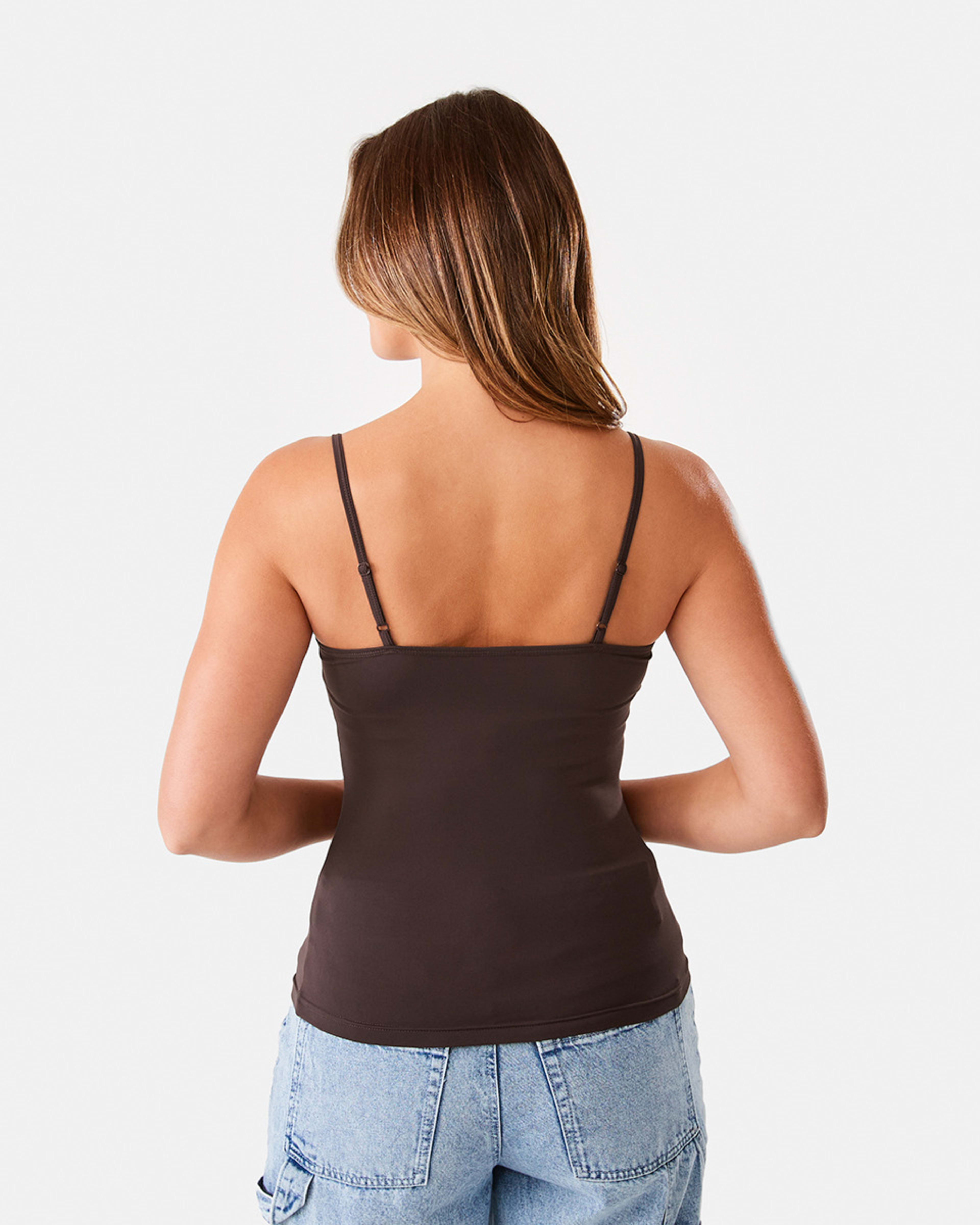 4 Sleeveless Luxe Cami Coff Bean, 4 of 7