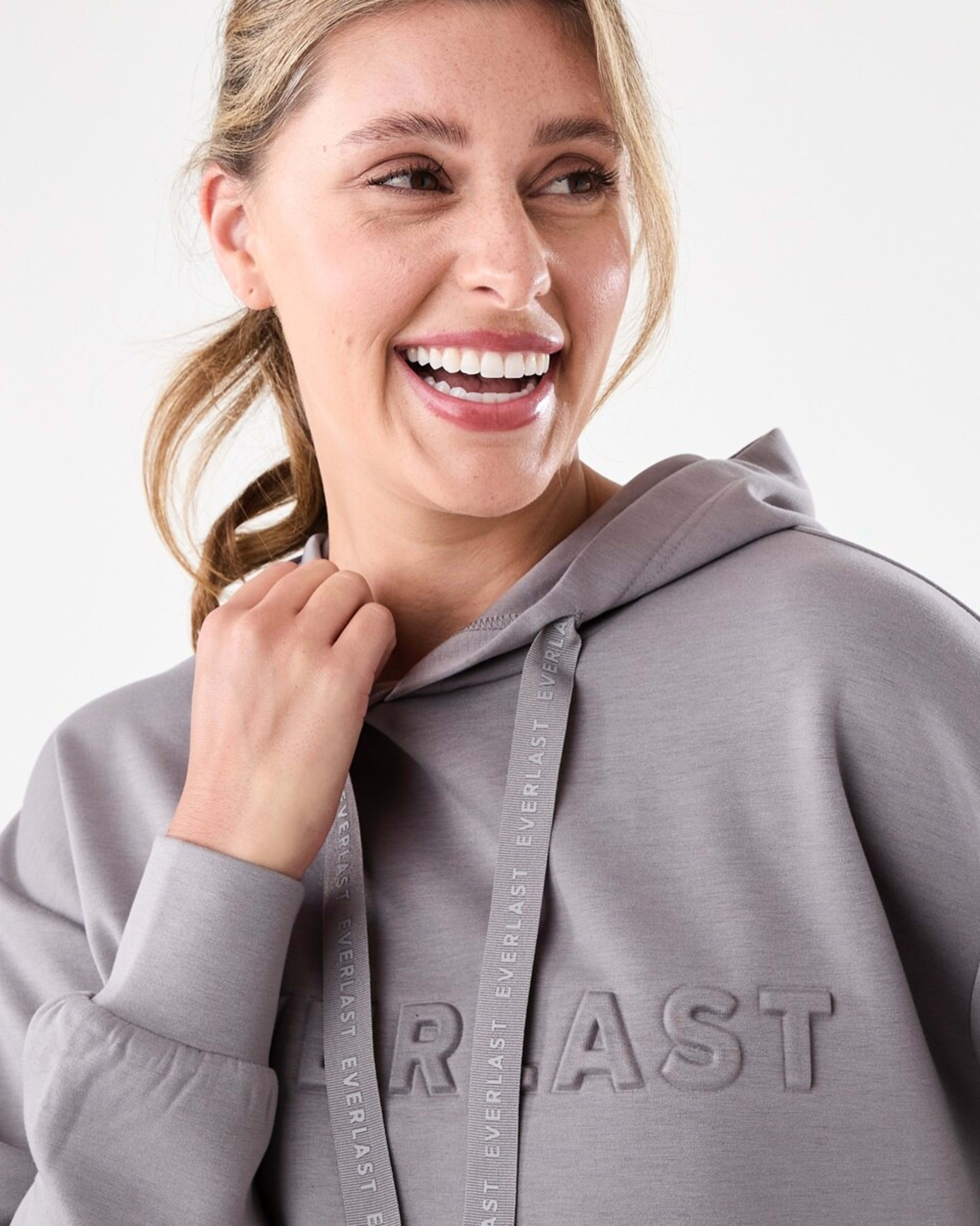 4 Everlast Womens Scuba Hoodie Deep Taupe, 4 of 7