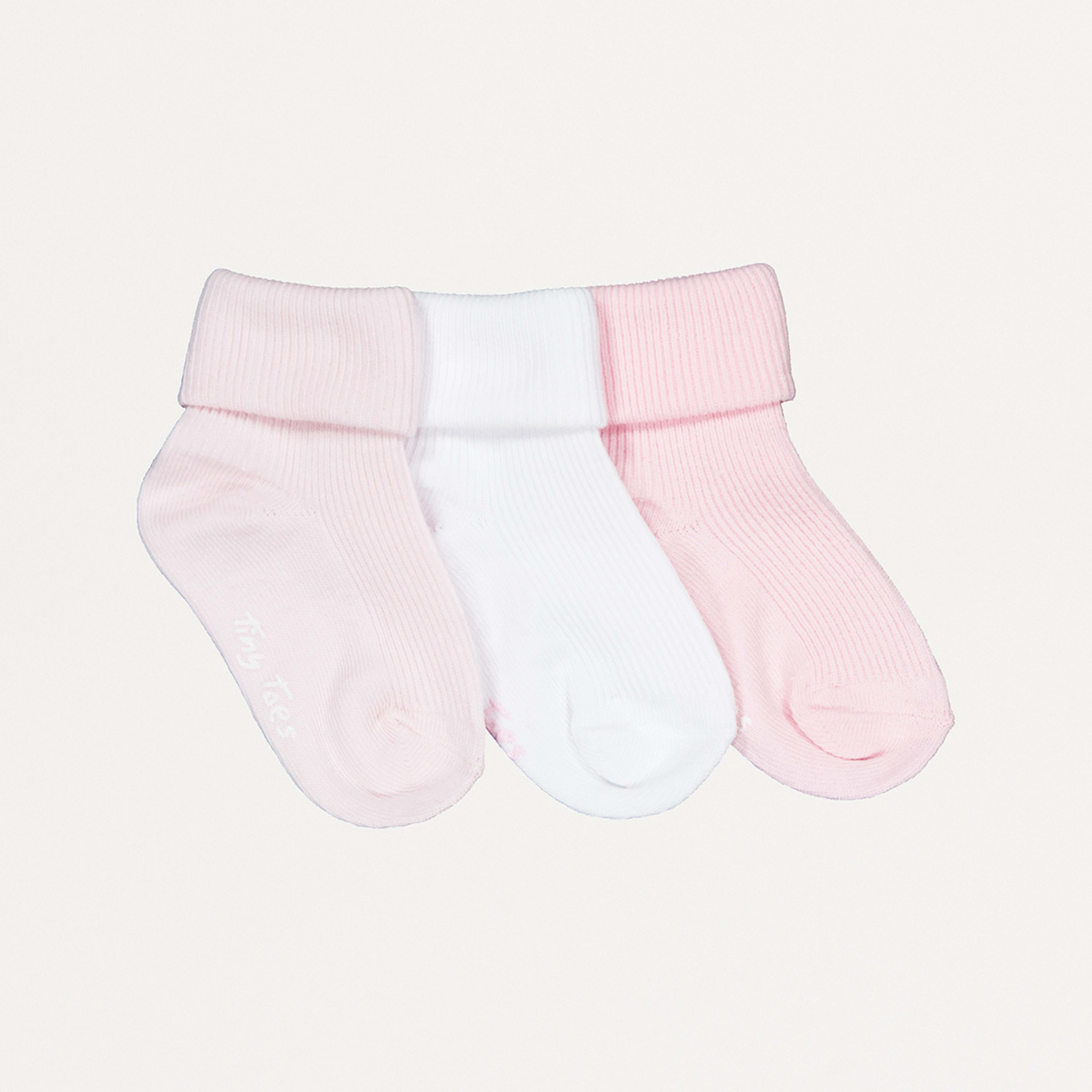 2 3 Pack Everyday Socks Tiny Toes Pink Multi Pack, 2 of 3