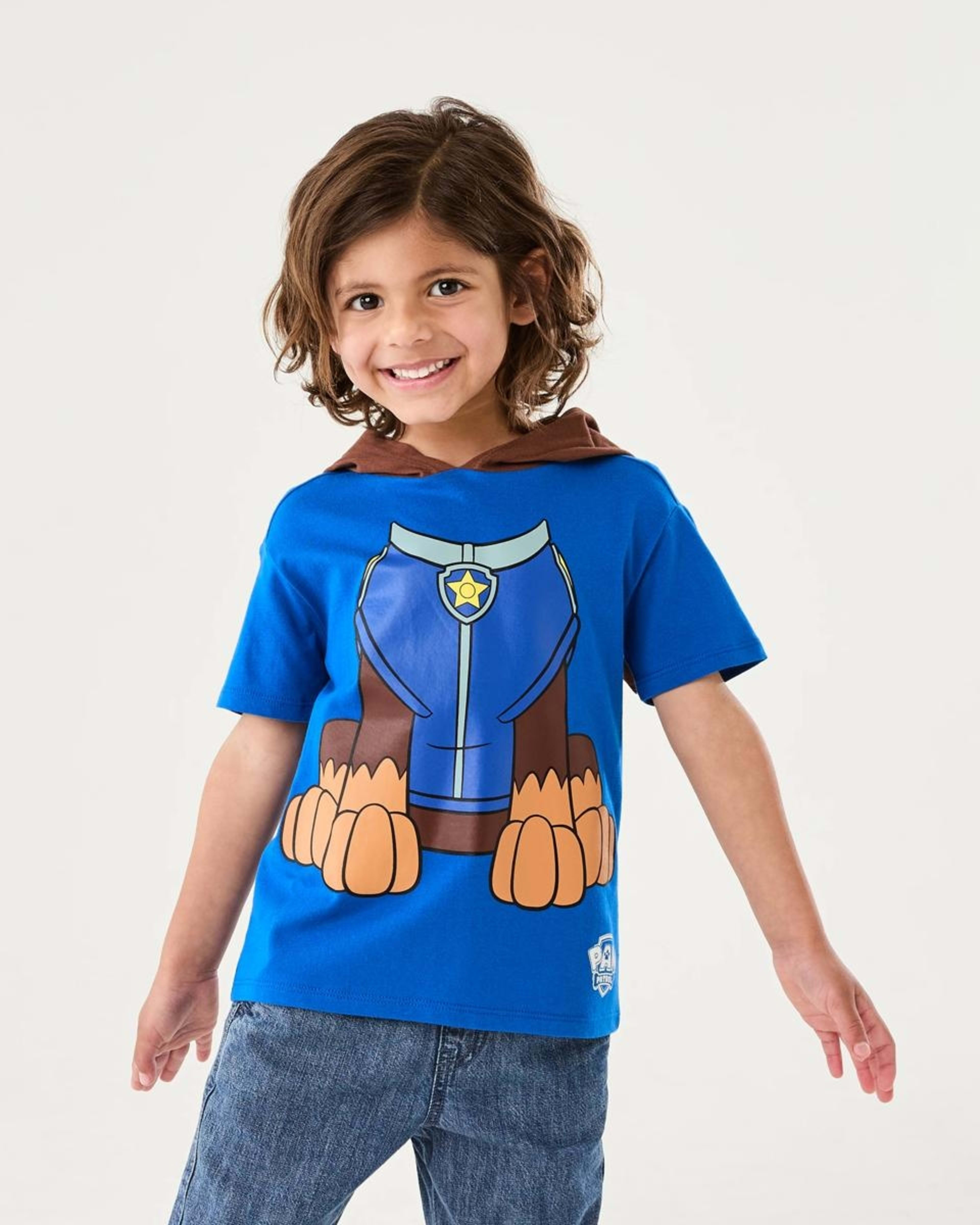 1 PAW Patrol License Character Hooded T-shirt PAWPATROL CHASE