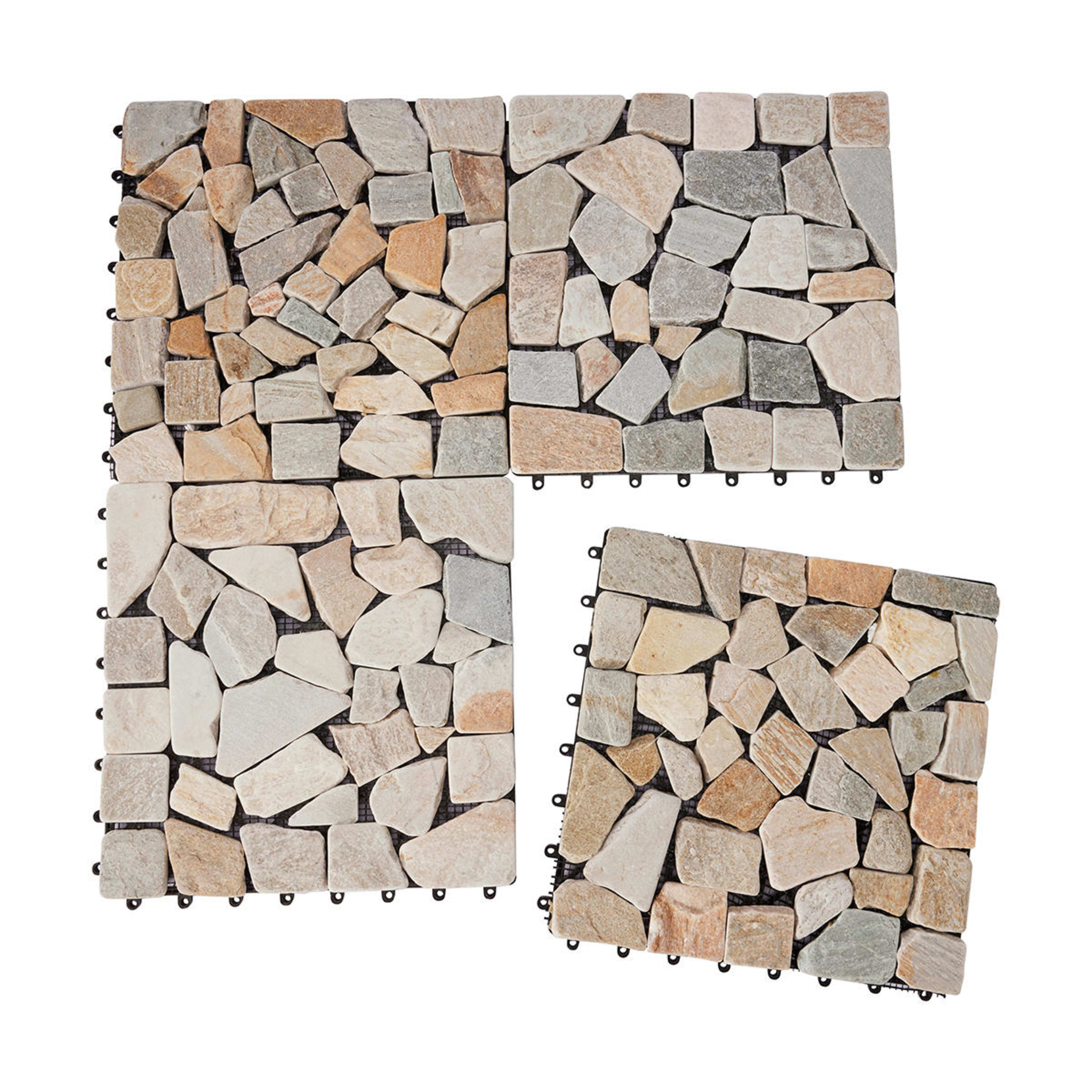 2 4 Pack Slate Look Decking Tiles, 2 of 6