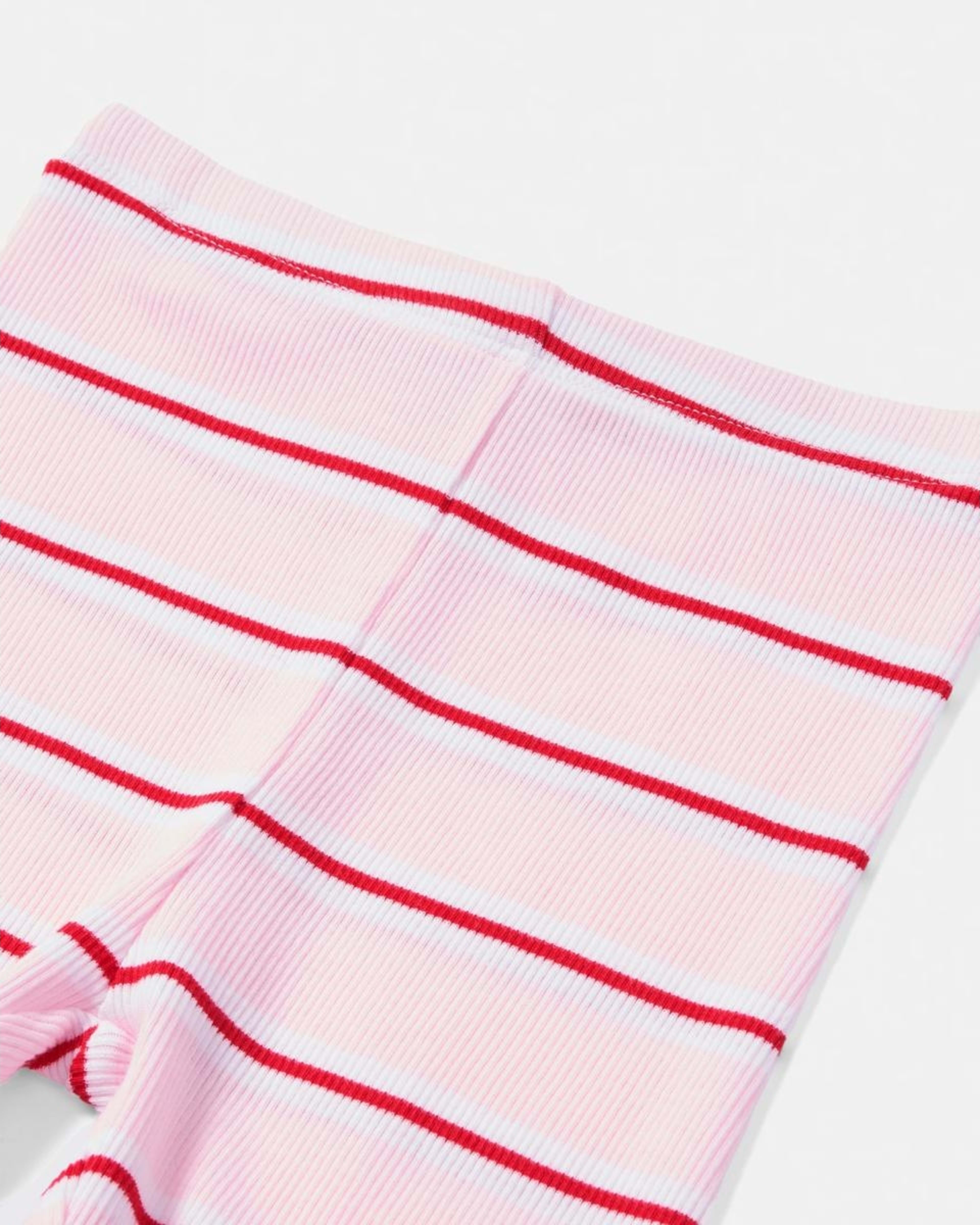 3 Printed Rib Bike Shorts Pnk Stripe, 3 of 3