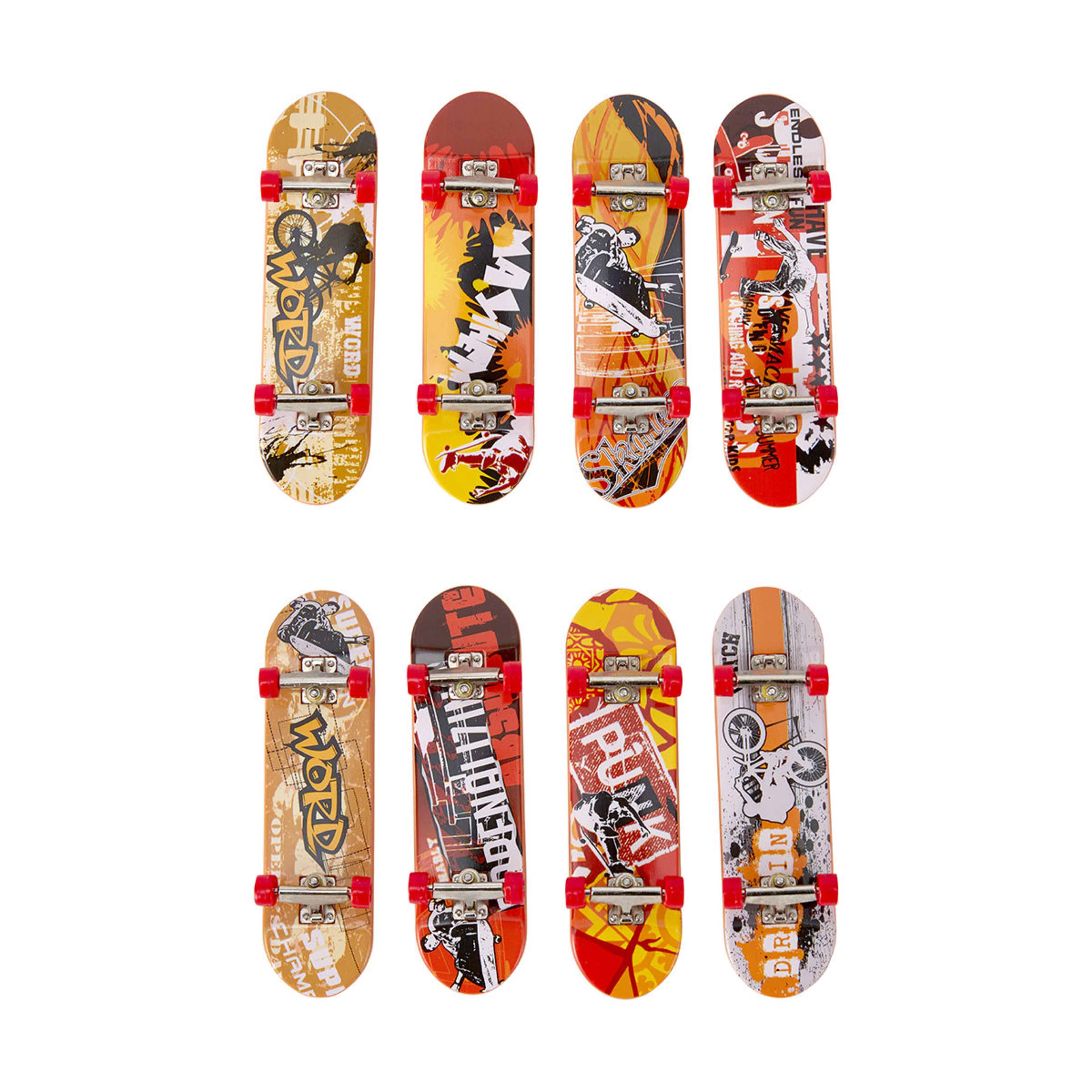 6 Piece Speed Movement Finger Skateboard Kmart