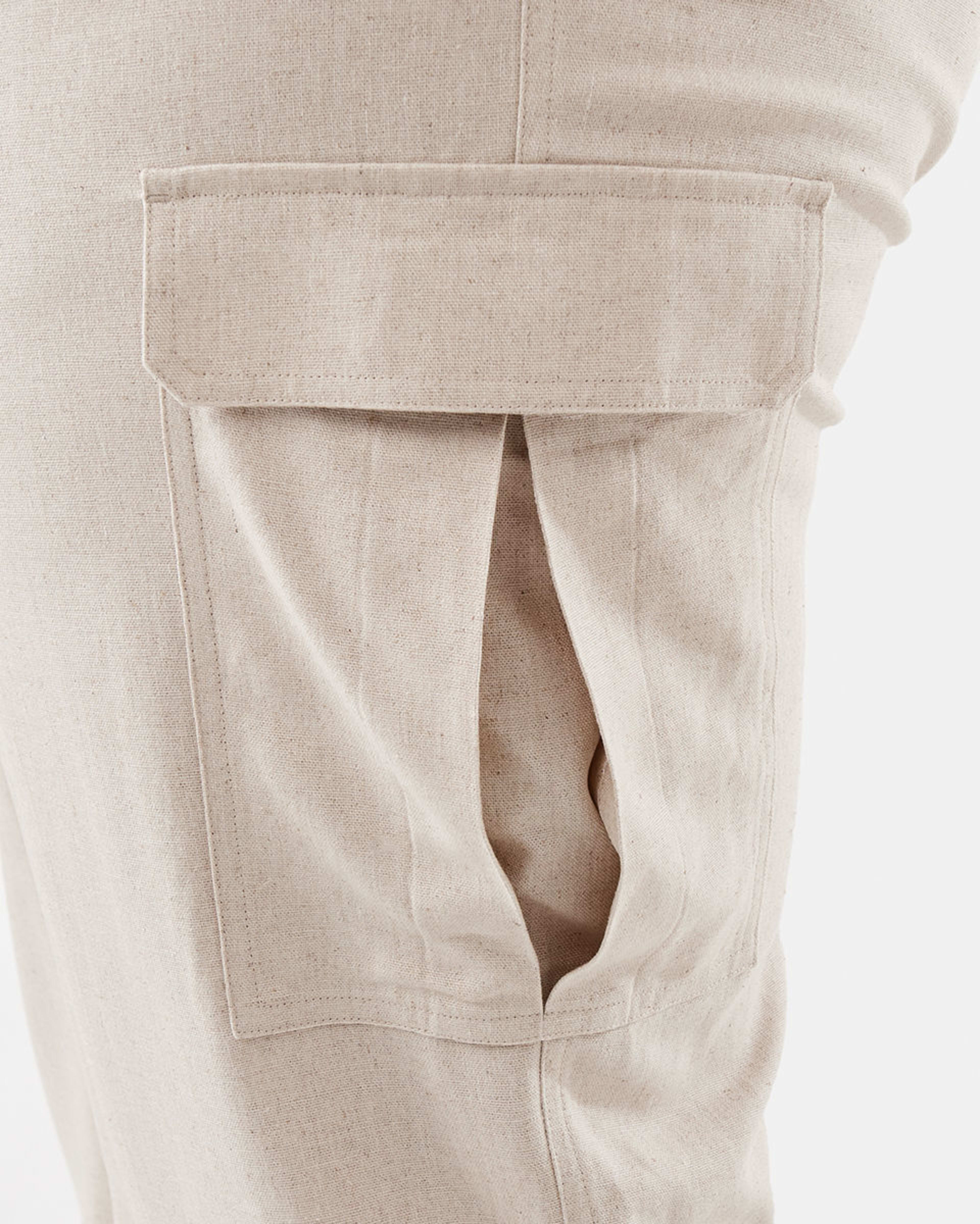 6 Curve Relaxed Cargo Pants Natural, 6 of 6