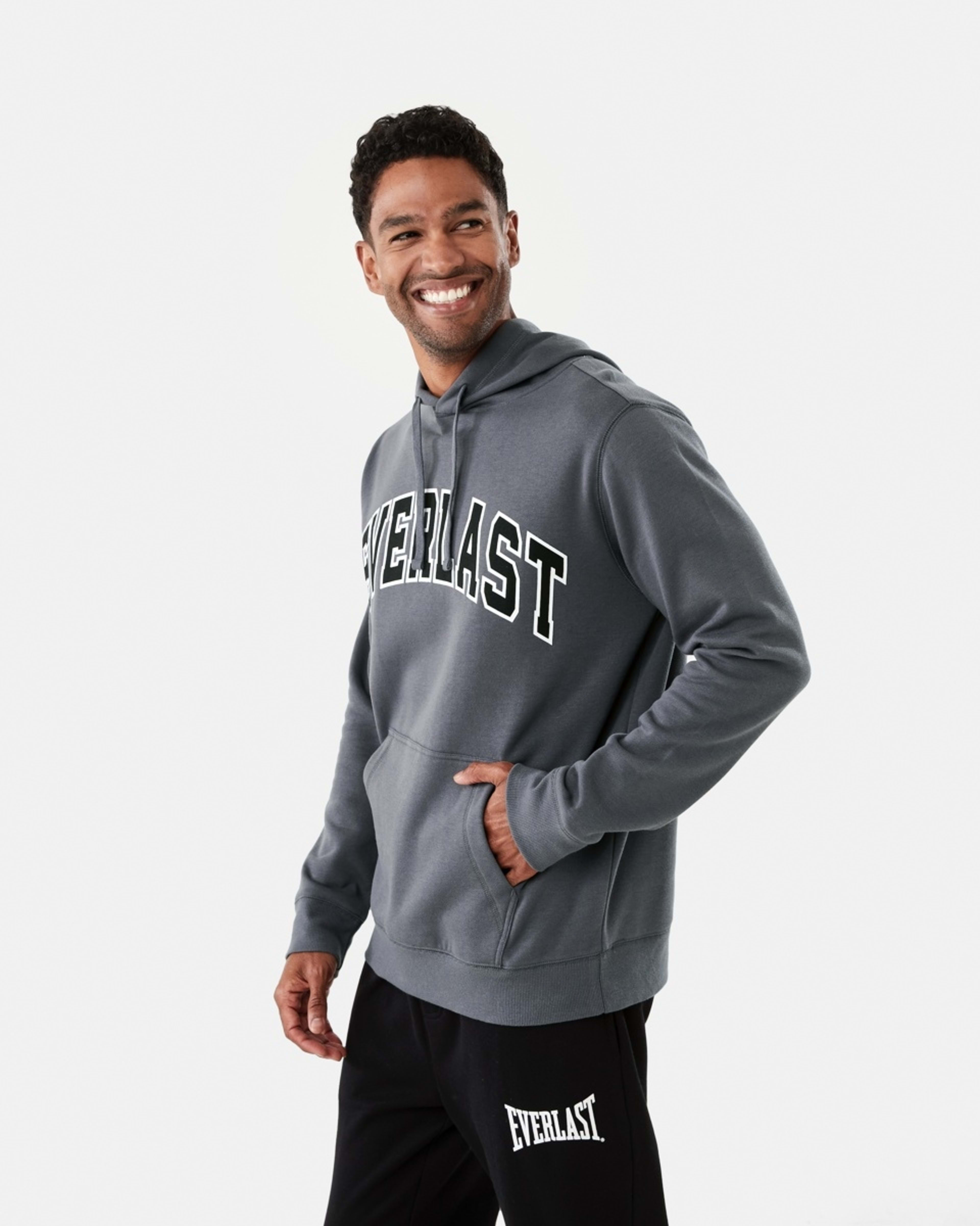 2 Everlast Mens Classic Sport Hoodie EVER CLASSIC ASH GREY, 2 of 7