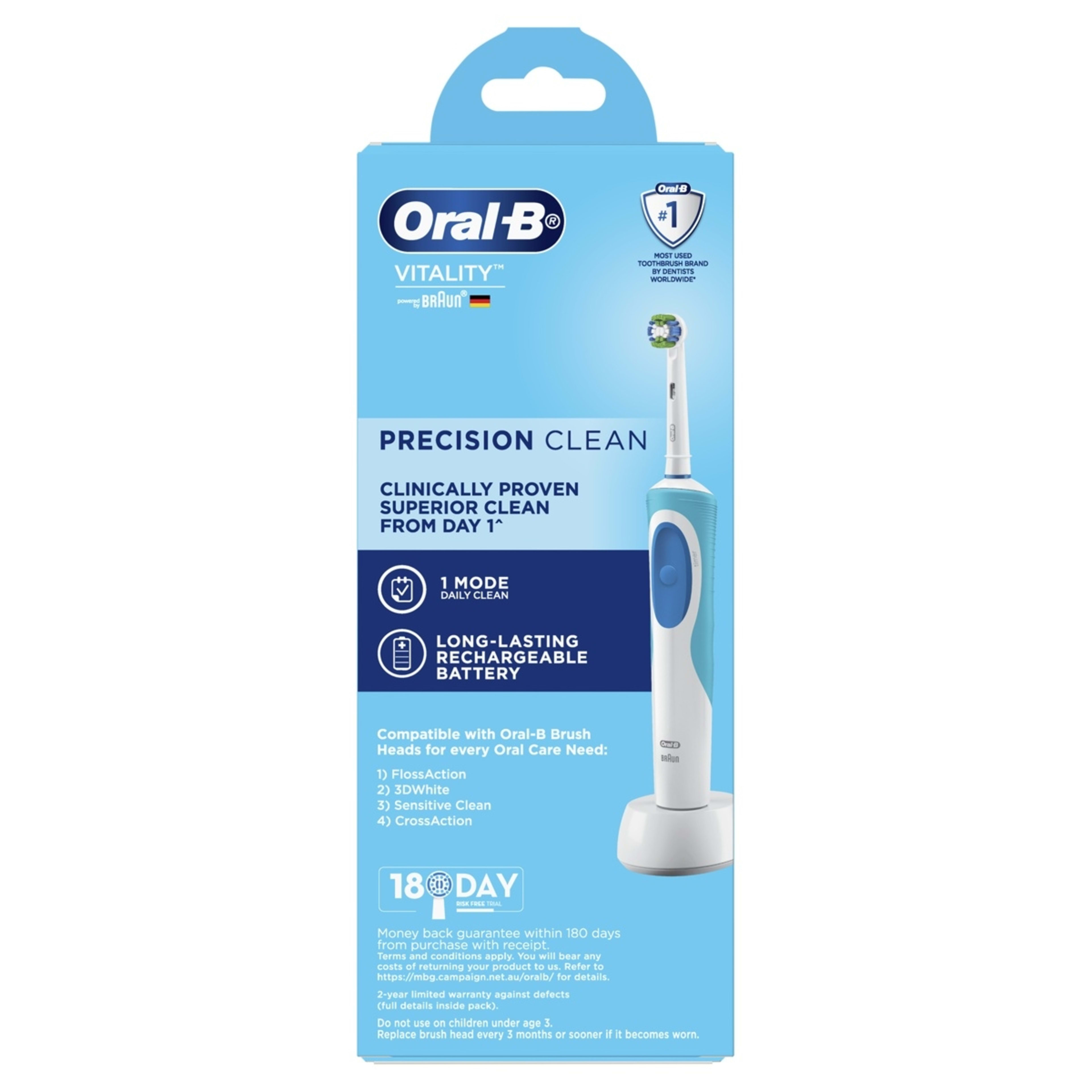 4 Oral-B Vitality Precision Clean Electric Toothbrush, 4 of 10