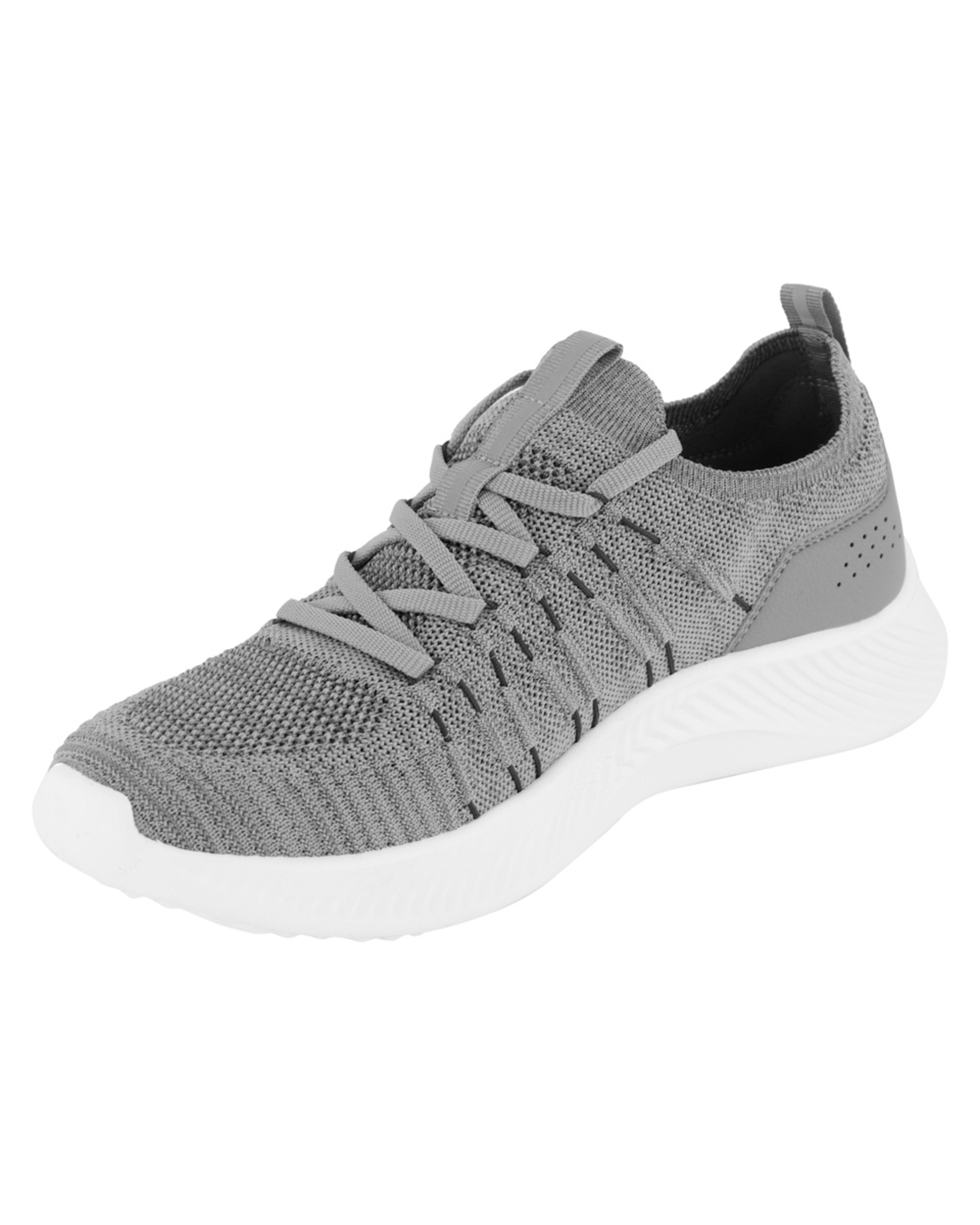 3 Textured Upper Sneakers CHAR GREY, 3 of 5