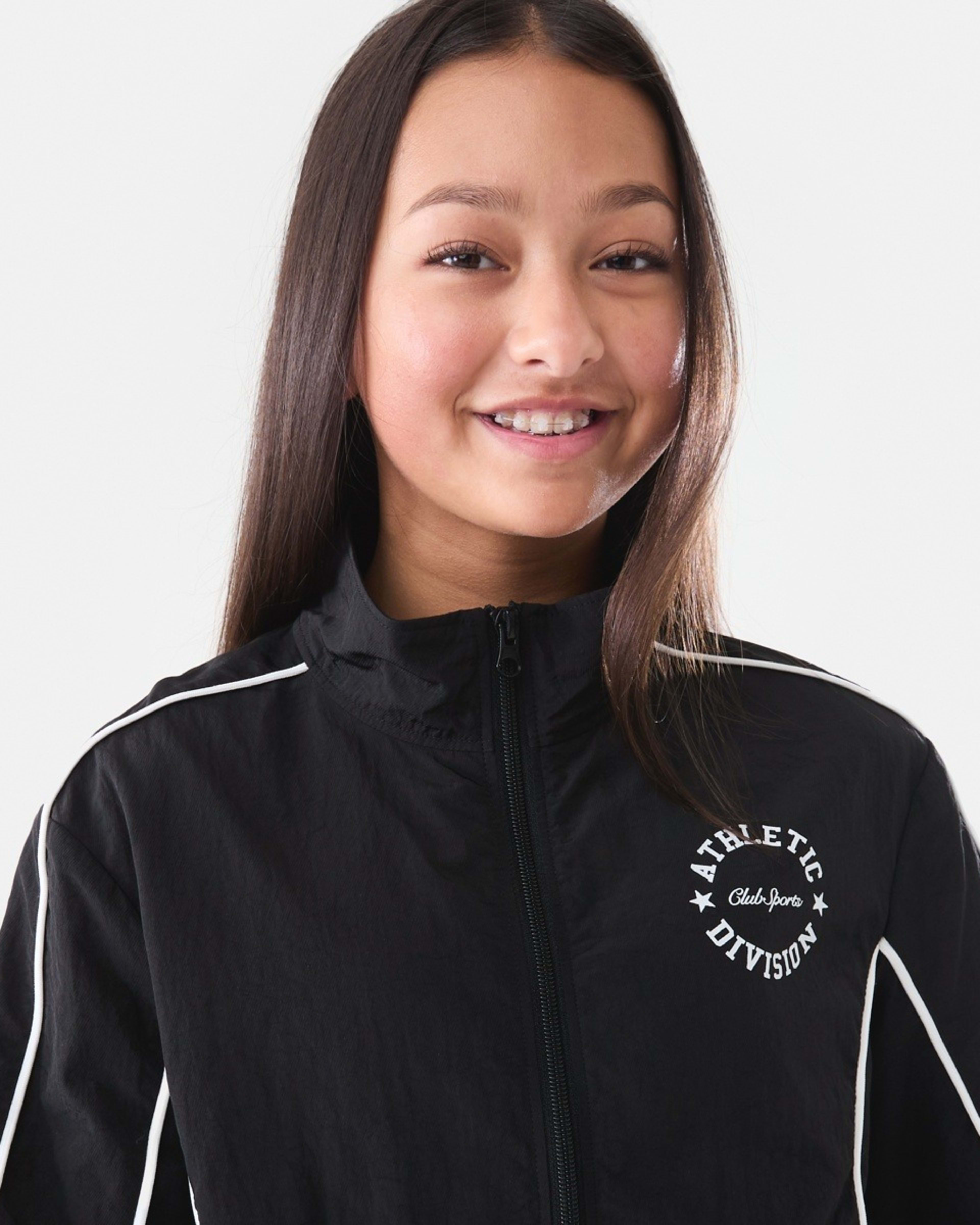 4 Active Kids Parachute Jacket Black, 4 of 7