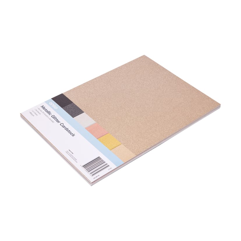 24 Pack Metallic Glitter Cardstock Kmart