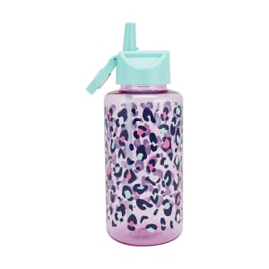 1L Pink Leopard Cylinder Drink Bottle - Kmart