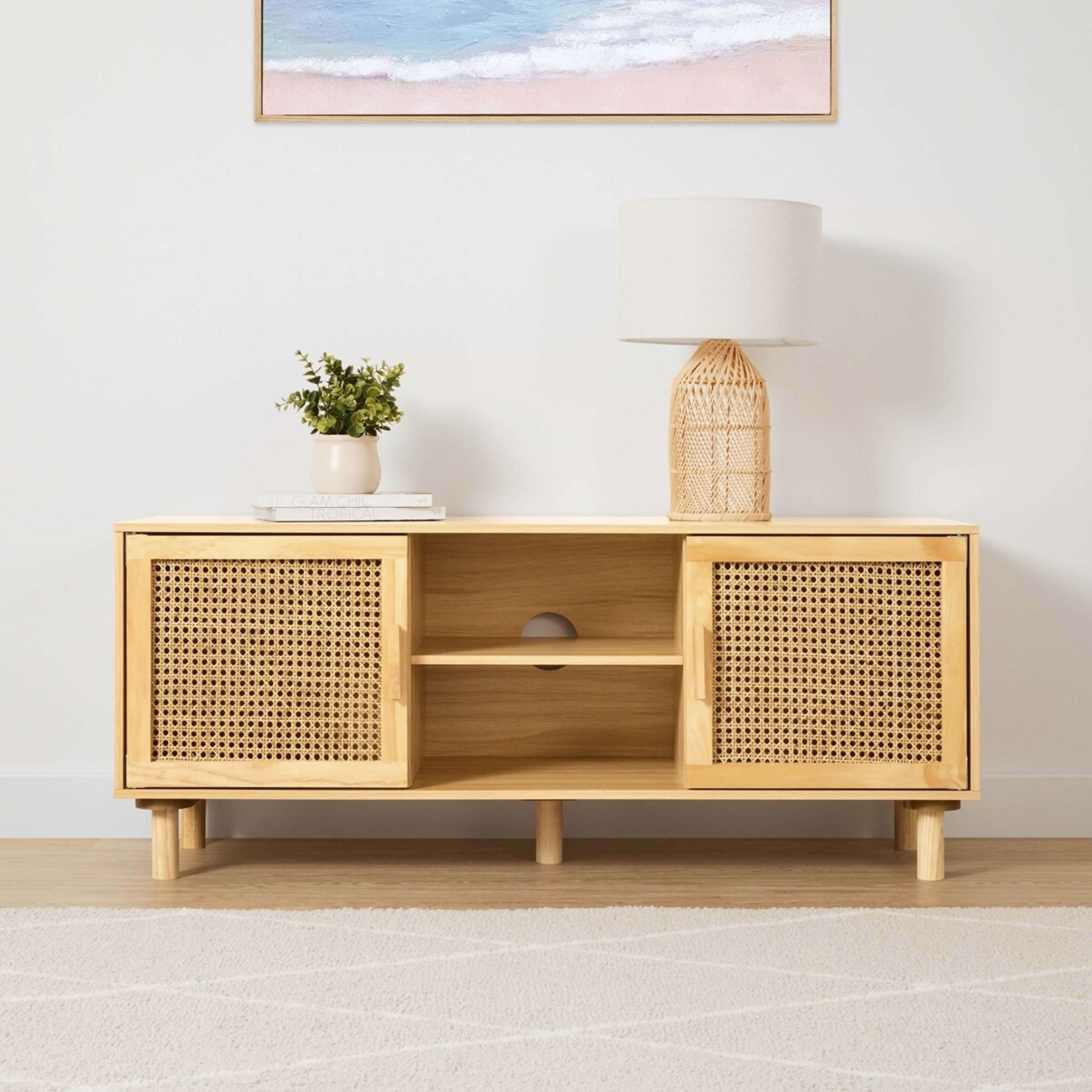 1 Rattan Entertainment Unit, 1 of 10
