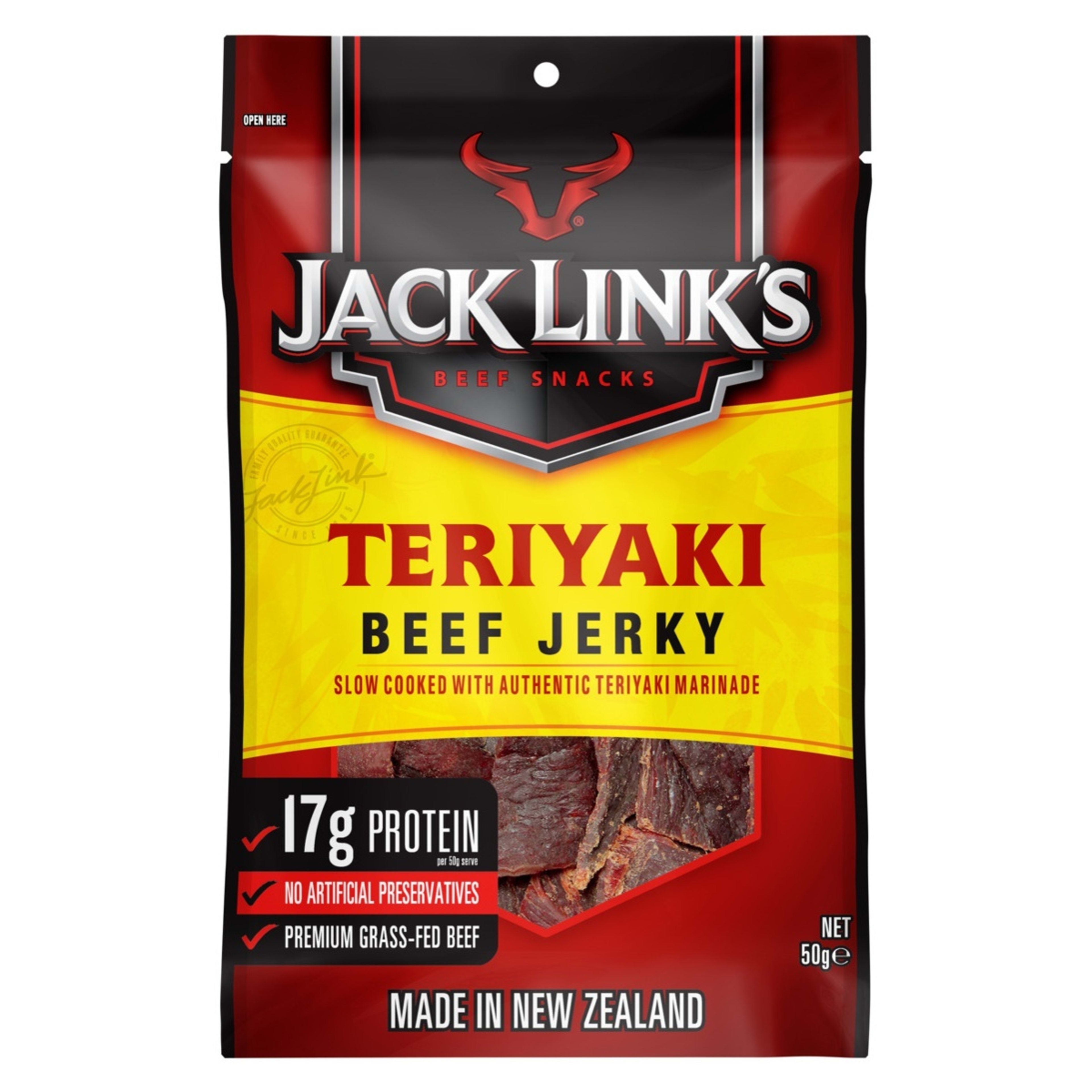 1 Jack Link's Beef Snacks Teriyaki Beef Jerky 50g