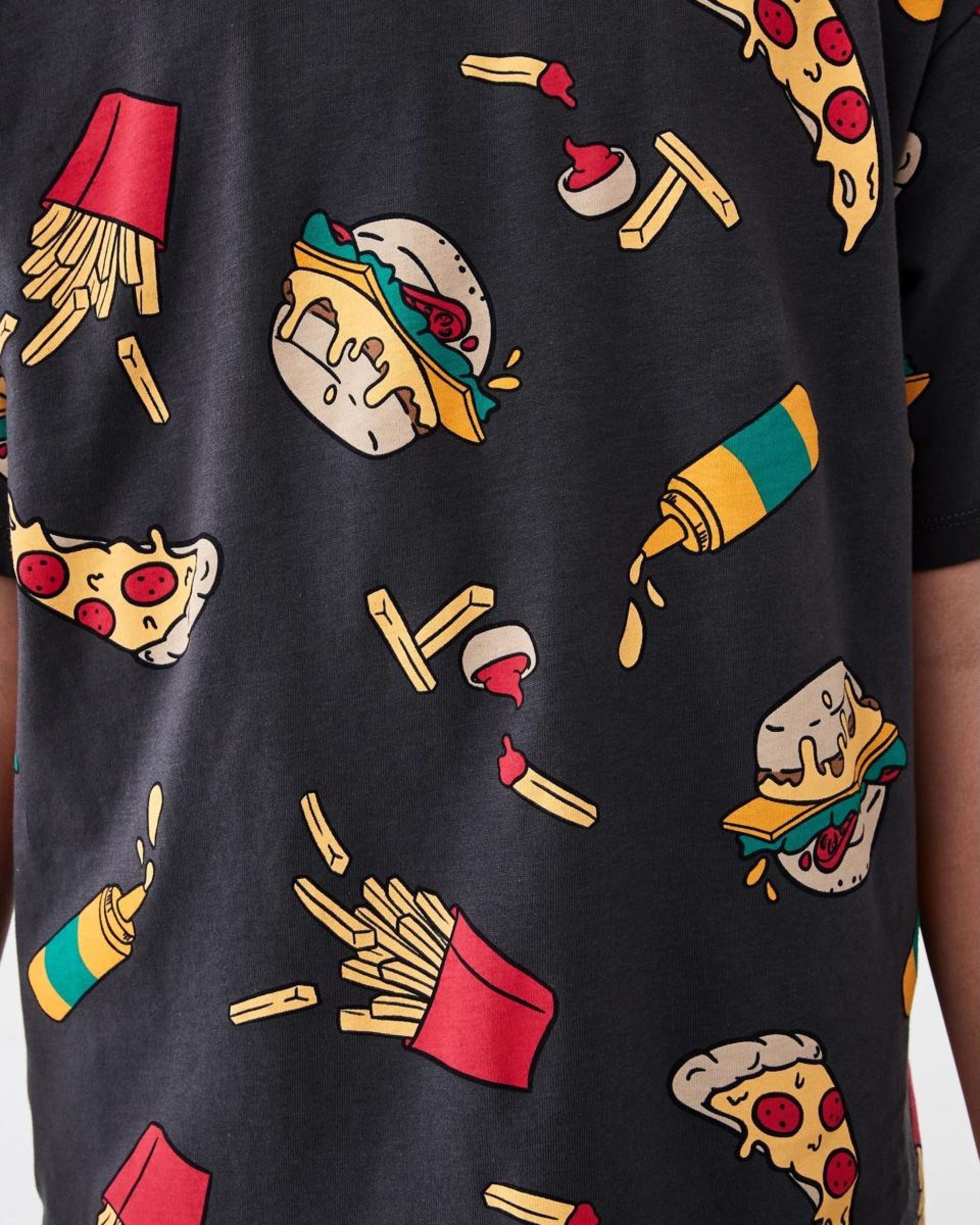 5 Short Sleeve Jersey Pyjama Set FAST FOOD, 5 of 6